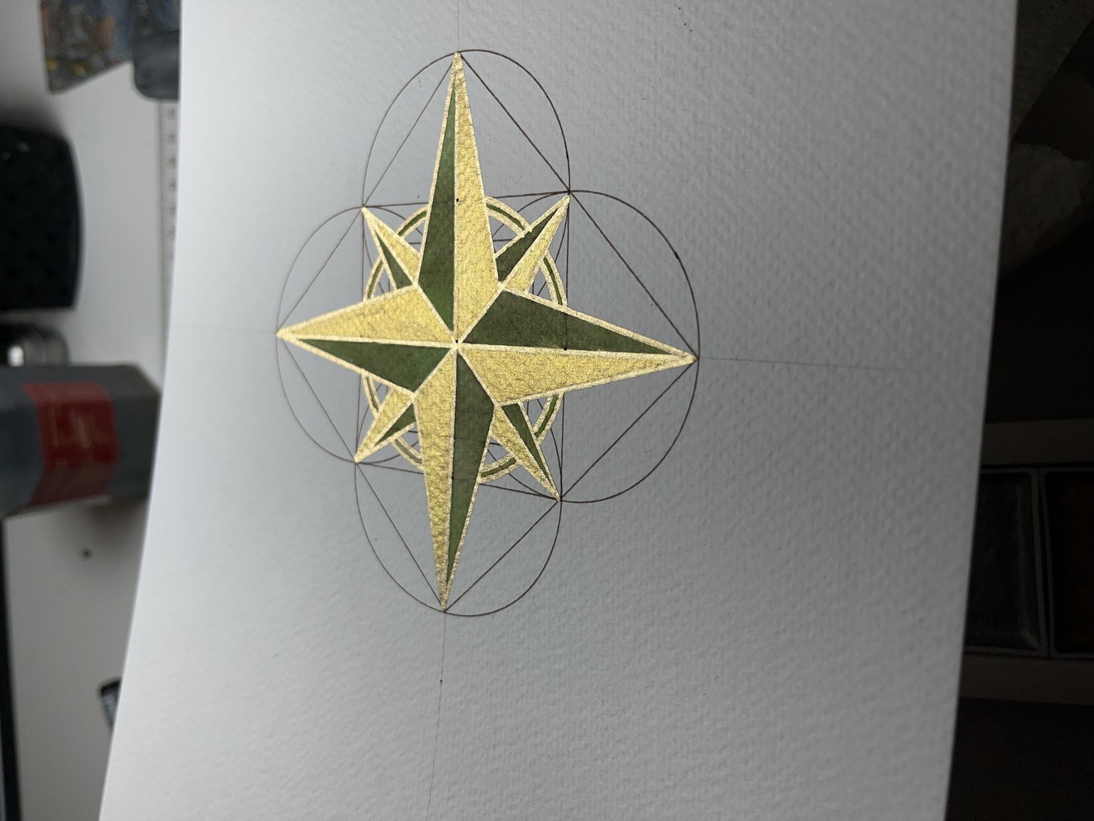 Geometric Compass Star - image 2 - student project