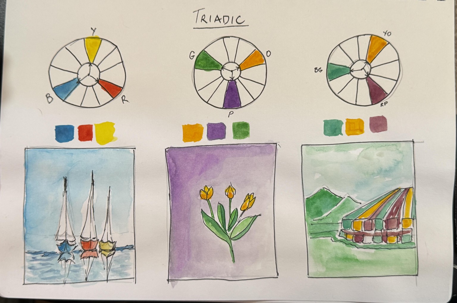 Triadic colour Harmony - image 1 - student project