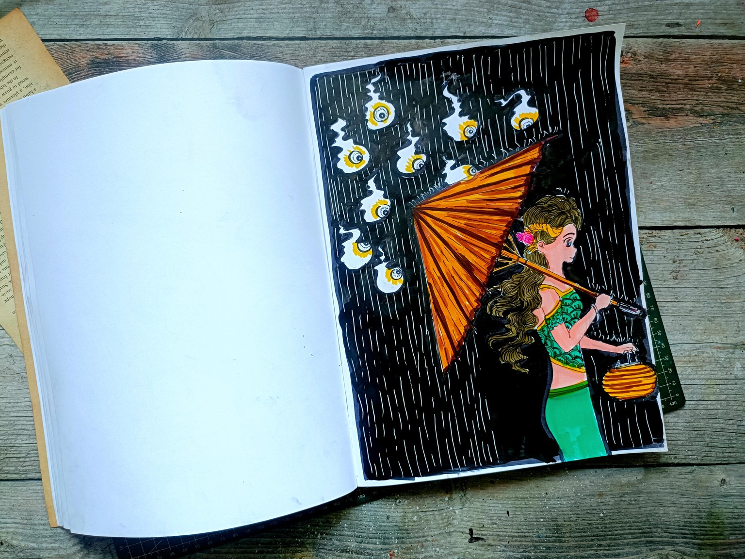 Umbrella girl and the ghosts - image 7 - student project