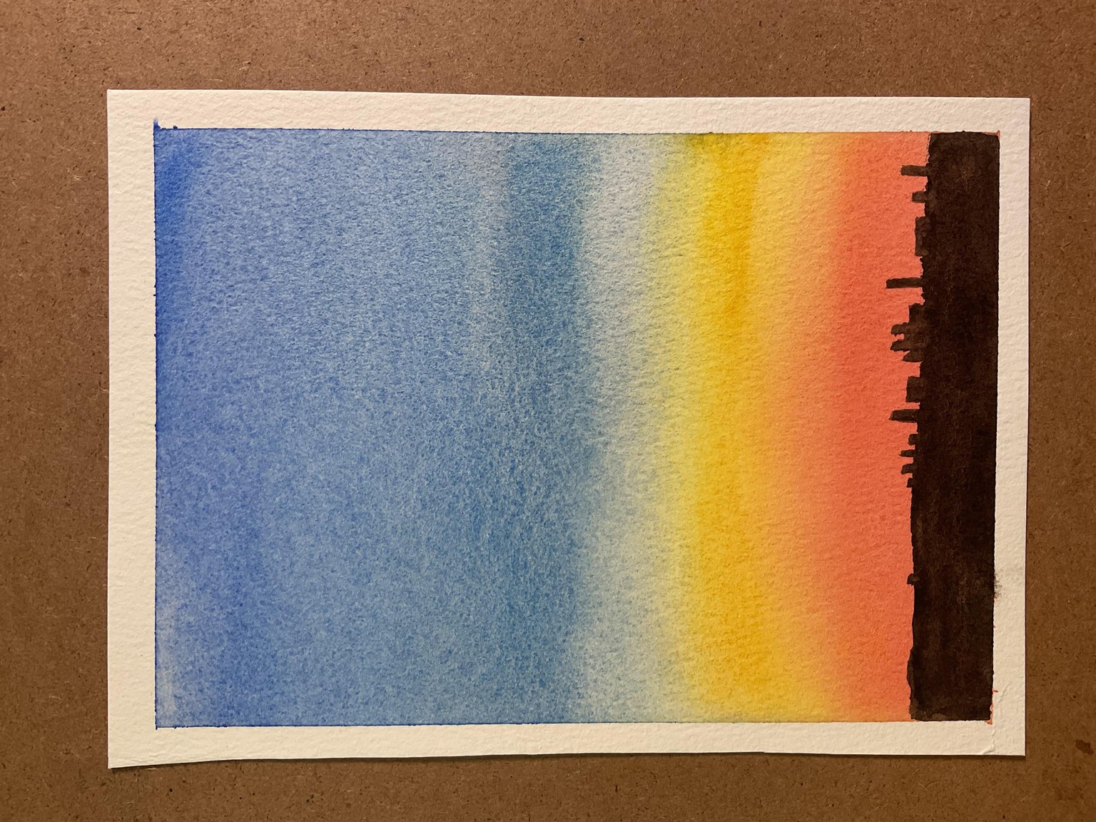Sunset over a city - image 1 - student project