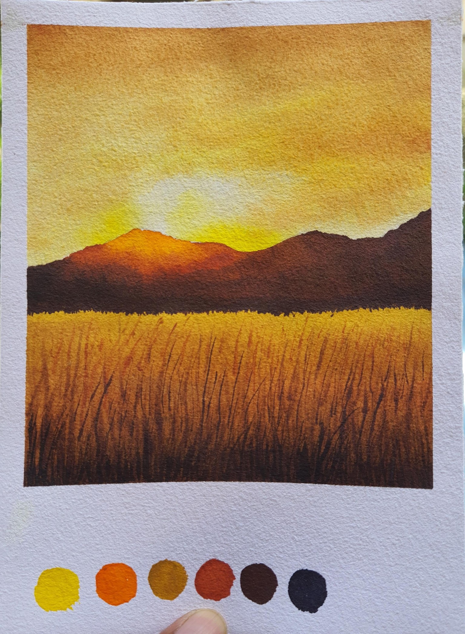 30 Days of Mini Watercolor Landscapes. .. !!! - image 4 - student project