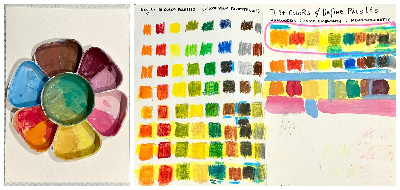 Gouache Landscapes: 7 Days of Sketchbook Practice to Develop Your Style - image 8 - student project