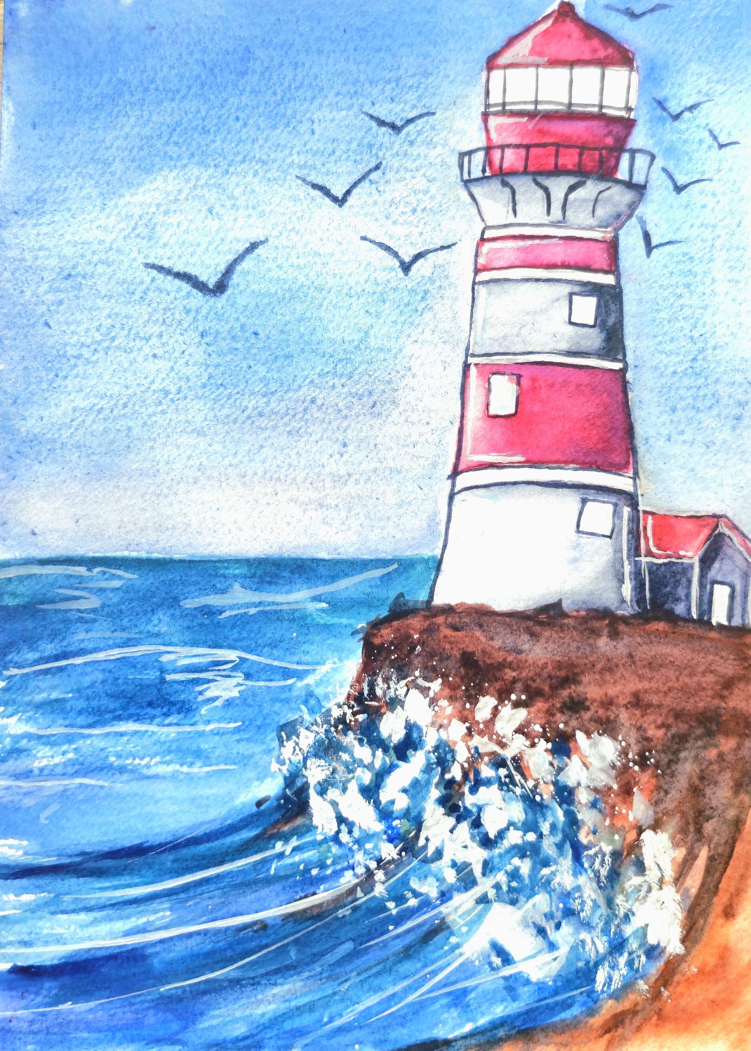 Lighthouse Seascape - image 1 - student project