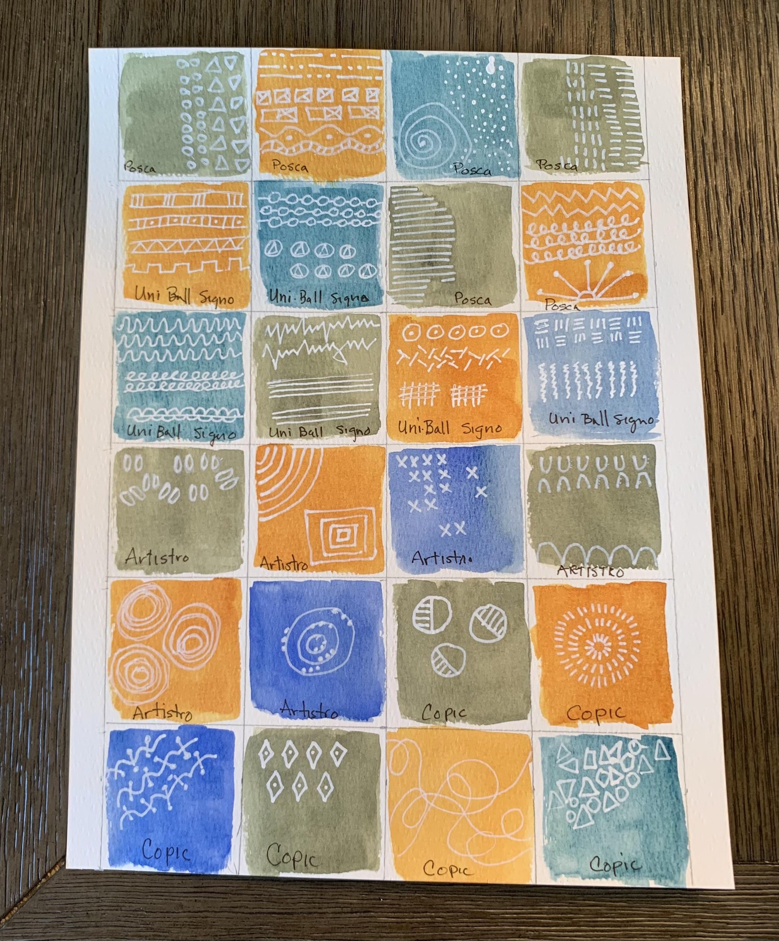 Mark Making Grids - image 1 - student project