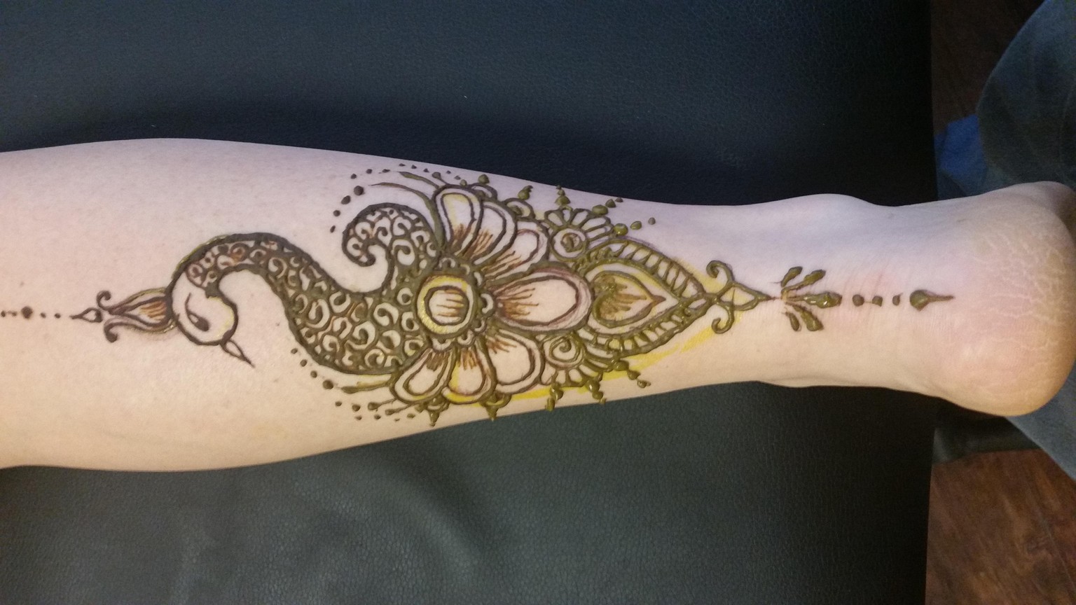 back of leg peacock - image 1 - student project
