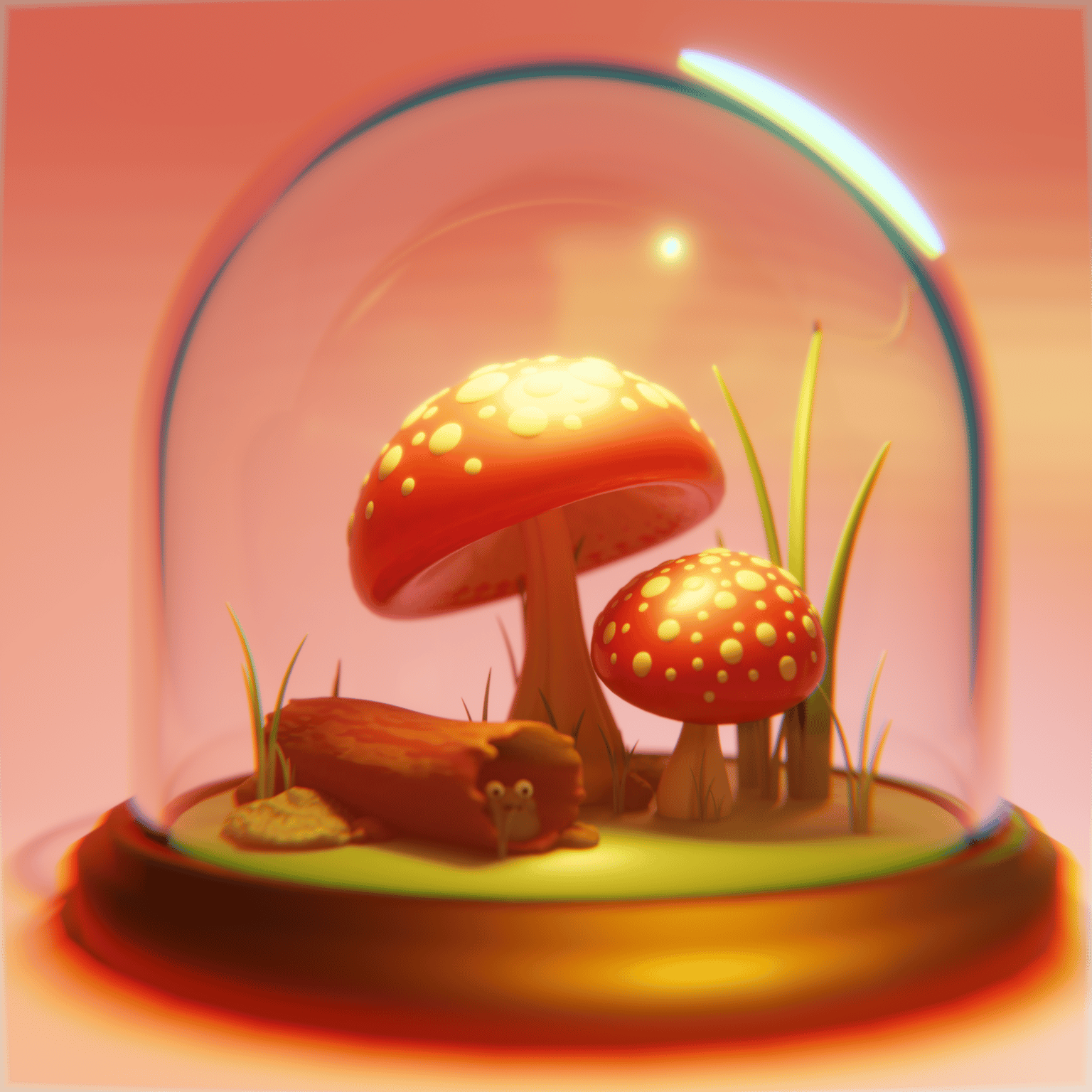 Mushroom Terrarium now with rocks! - image 1 - student project