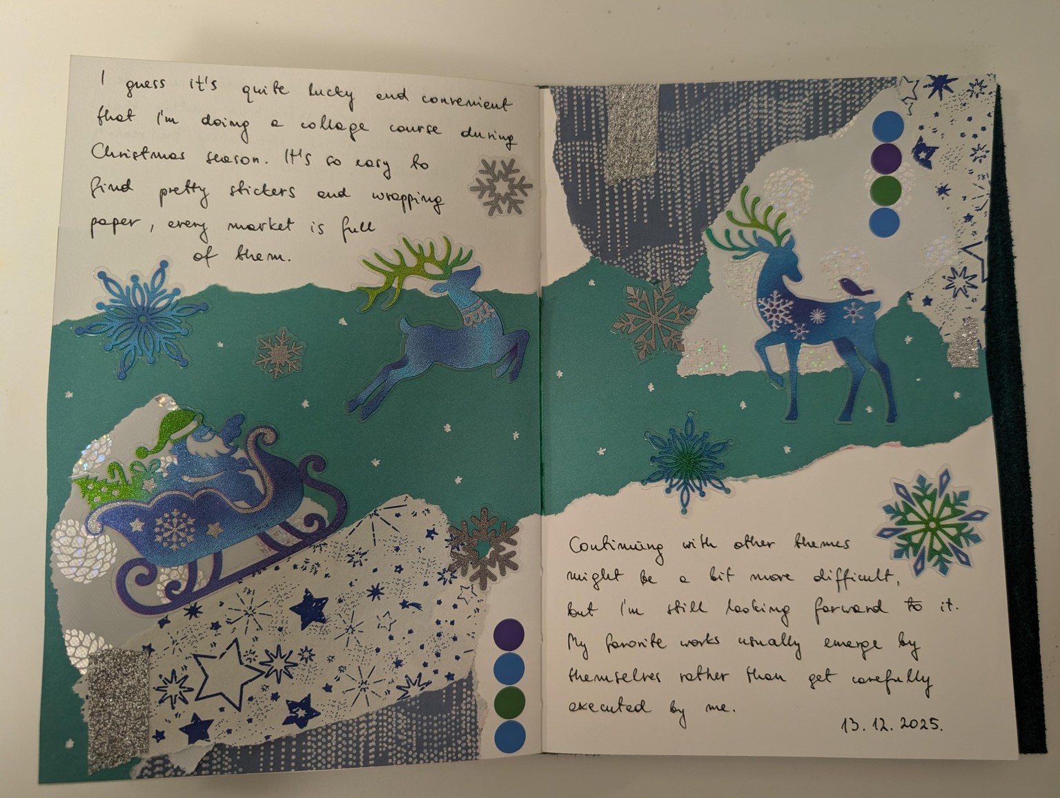 Art journaling with collage - image 3 - student project