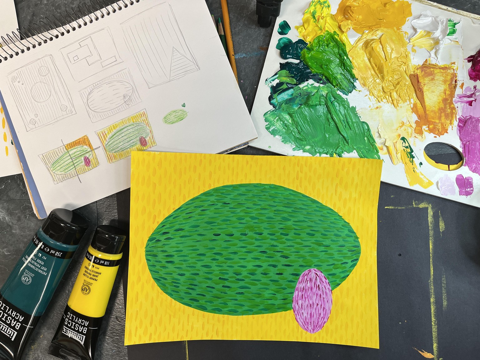 Exploring shape, color, and dash marks - image 3 - student project