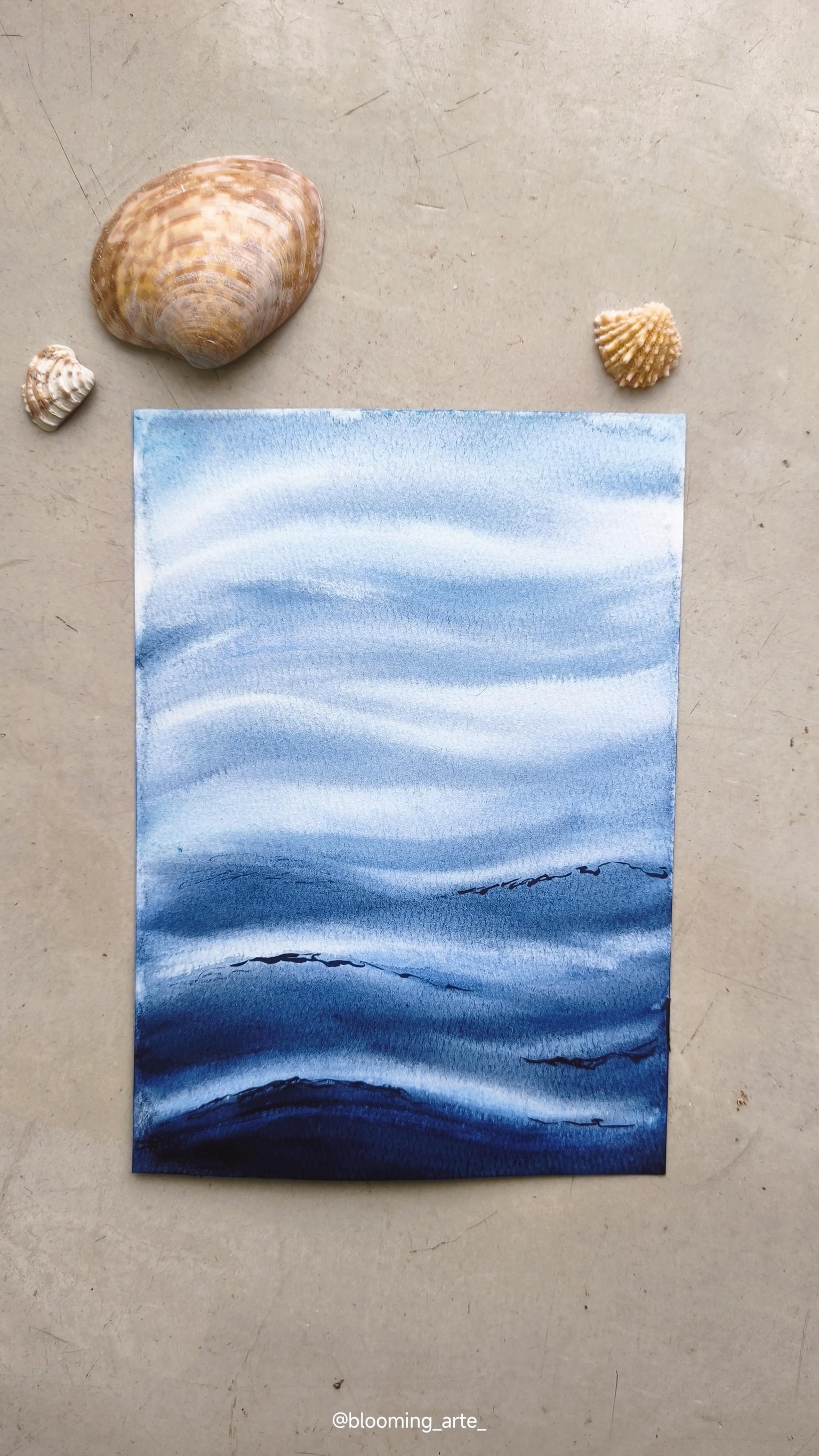 Ocean Waves in Watercolor: 7 Beginner-Friendly Projects. - image 1 - student project