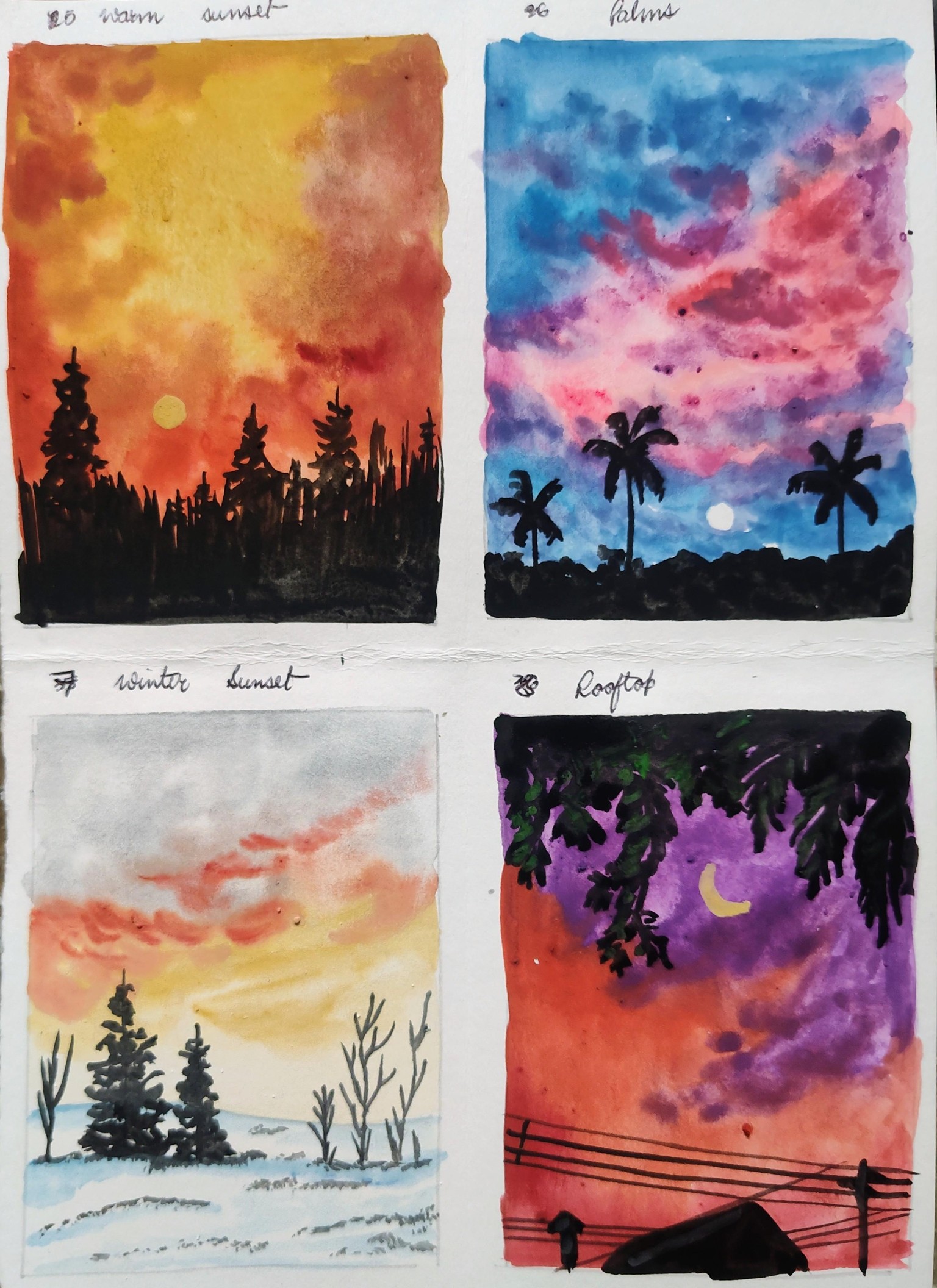 Mini gouache painting with Umashree - image 3 - student project