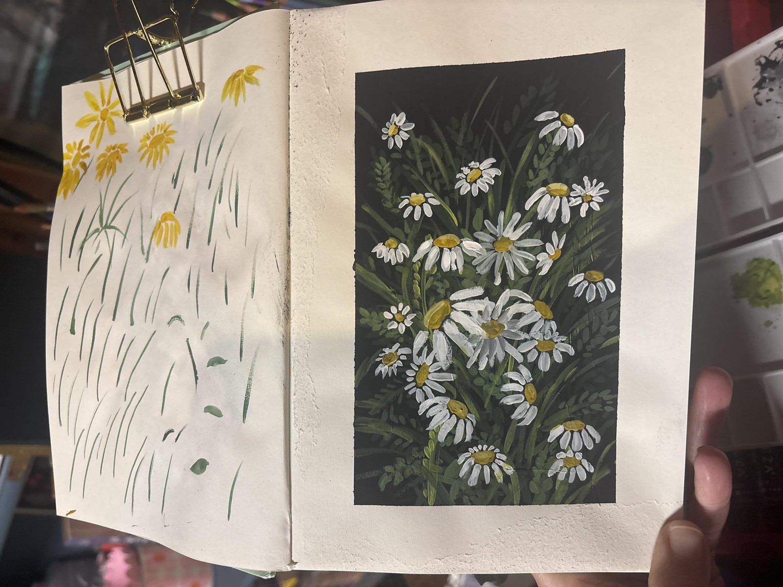 Emily’s gouache flowers - image 1 - student project
