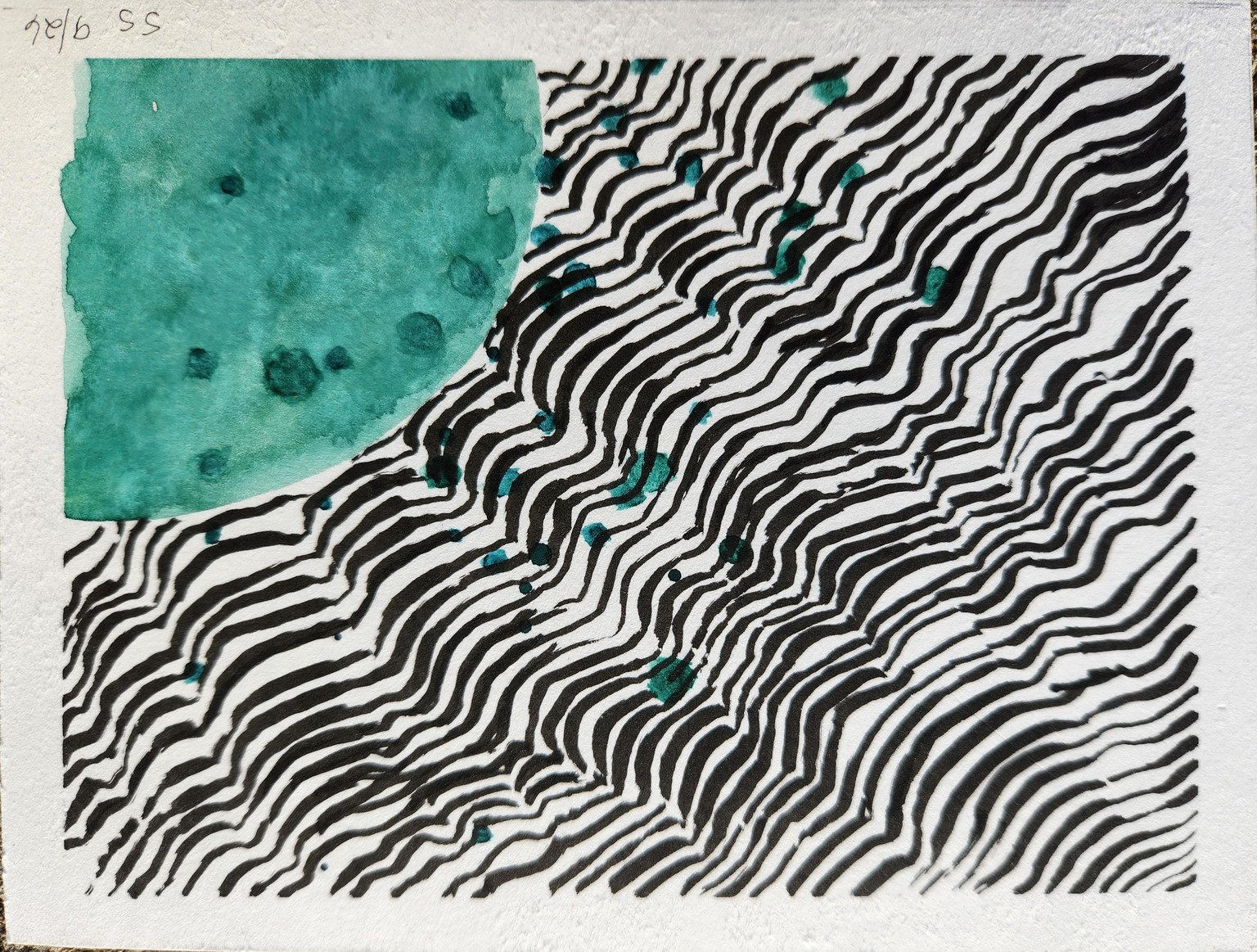 One Color, One Pattern, Tiny Sketchbook Paintings - image 3 - student project