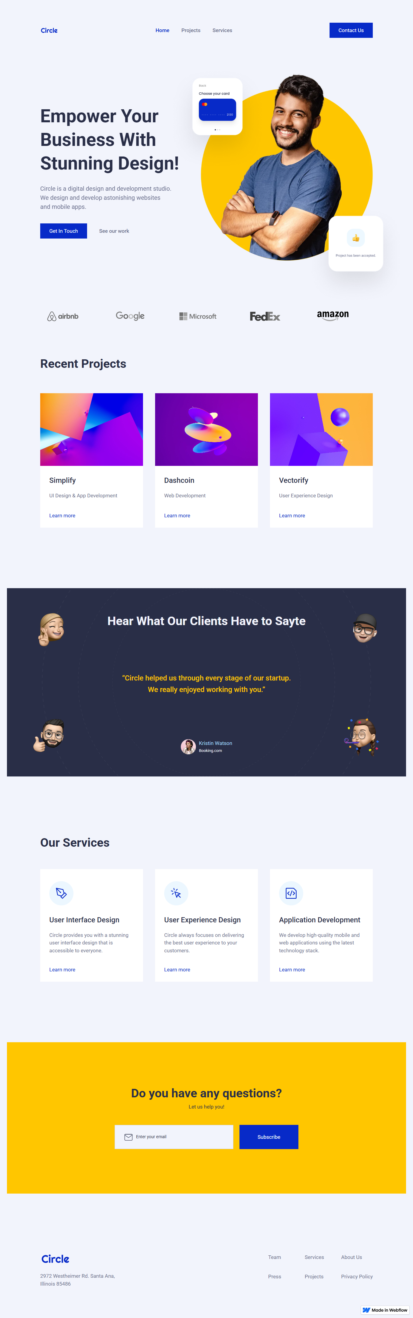 My first webflow project - image 1 - student project