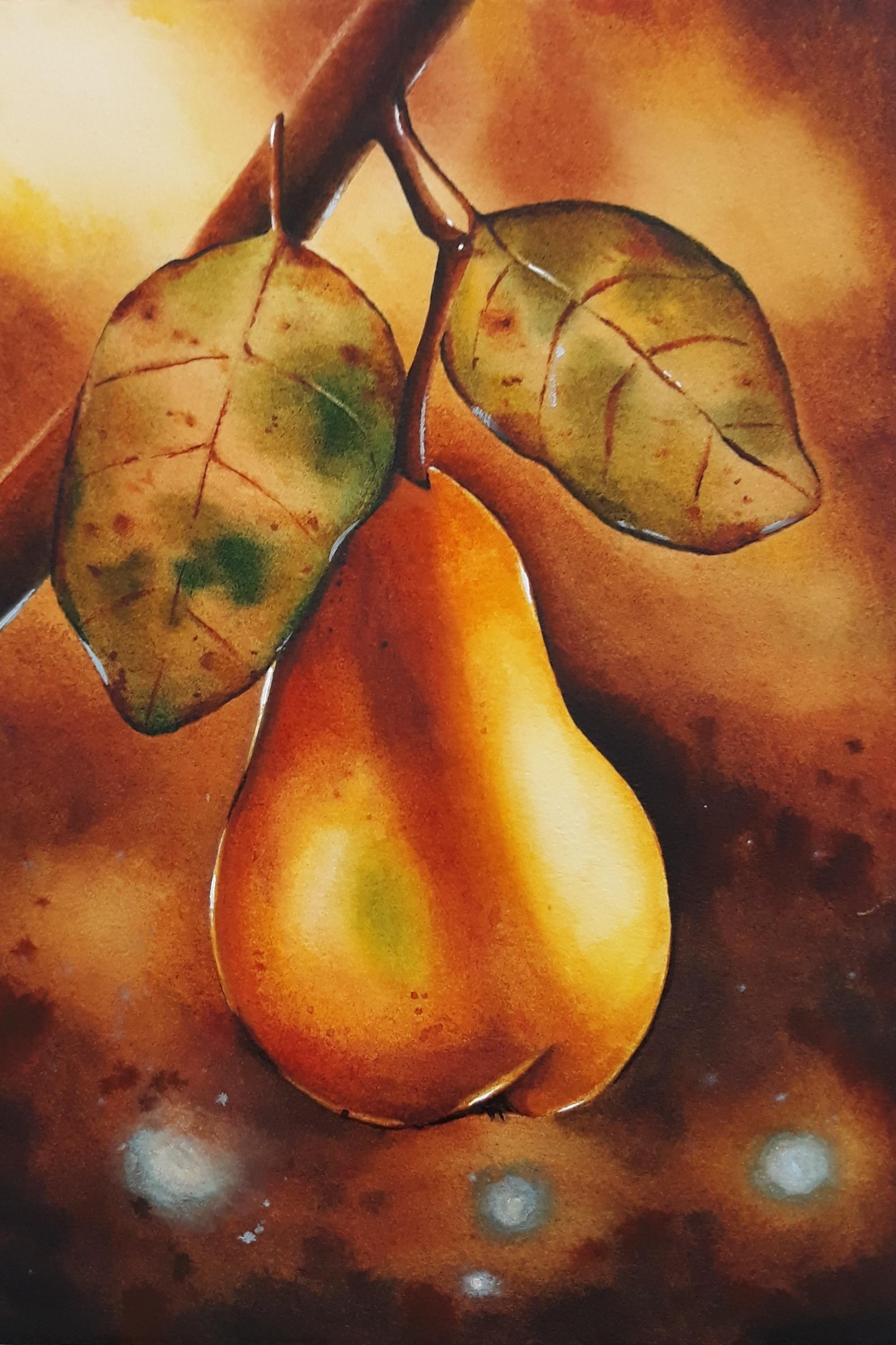 Watercolour Pear - image 2 - student project
