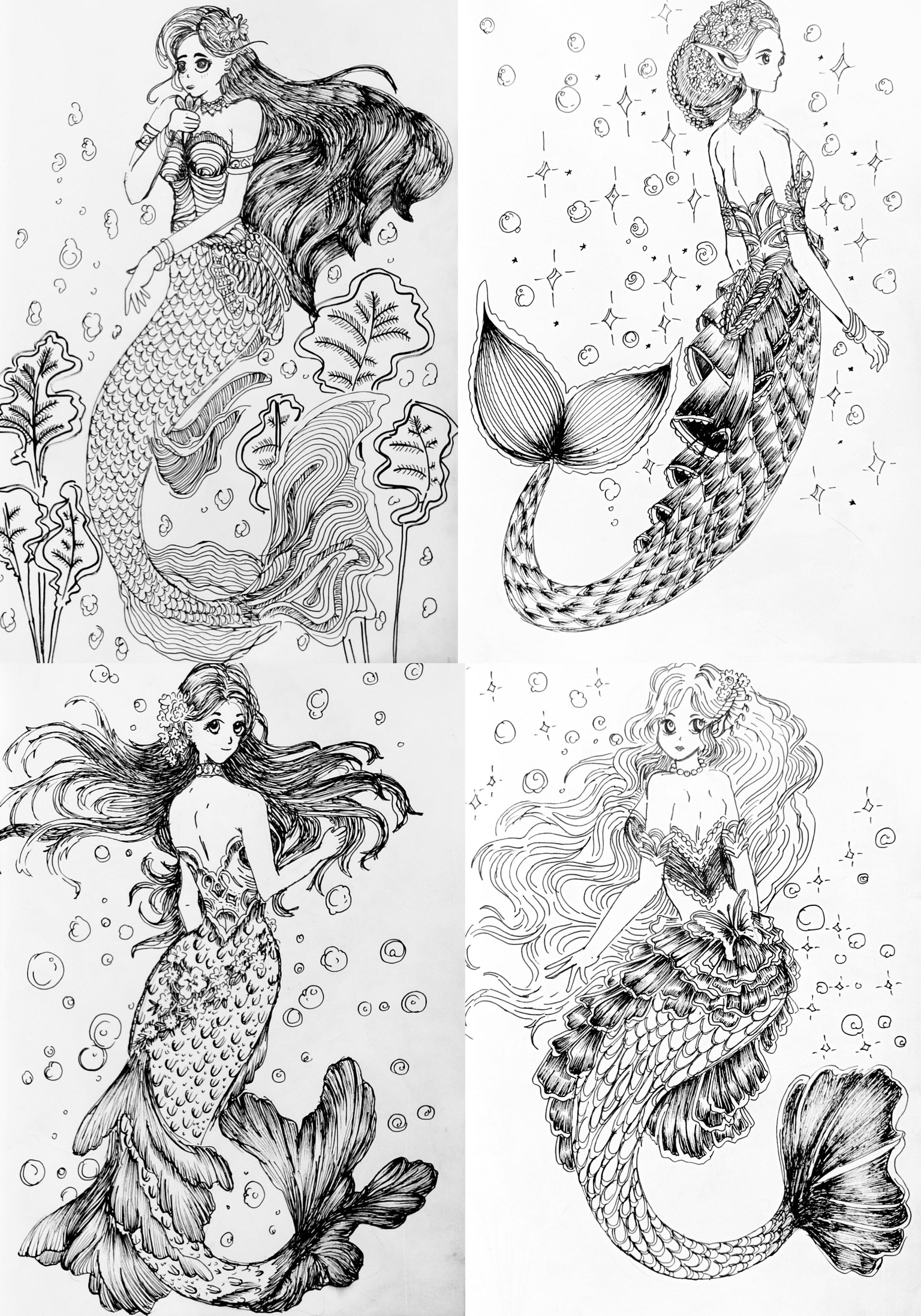 Mermaid ink art - image 2 - student project