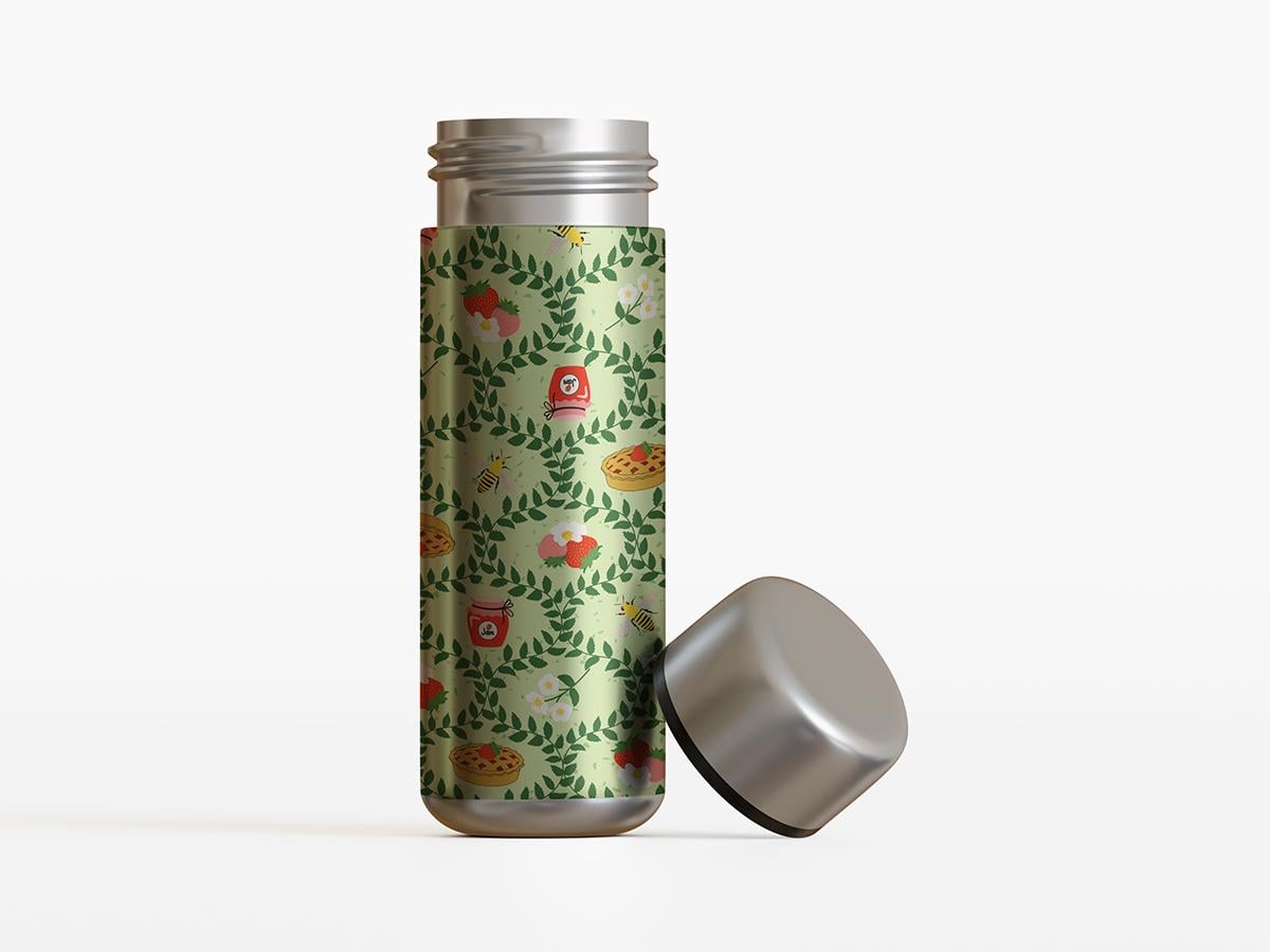 Mockup on Stainless Steel Water Bottle - image 1 - student project