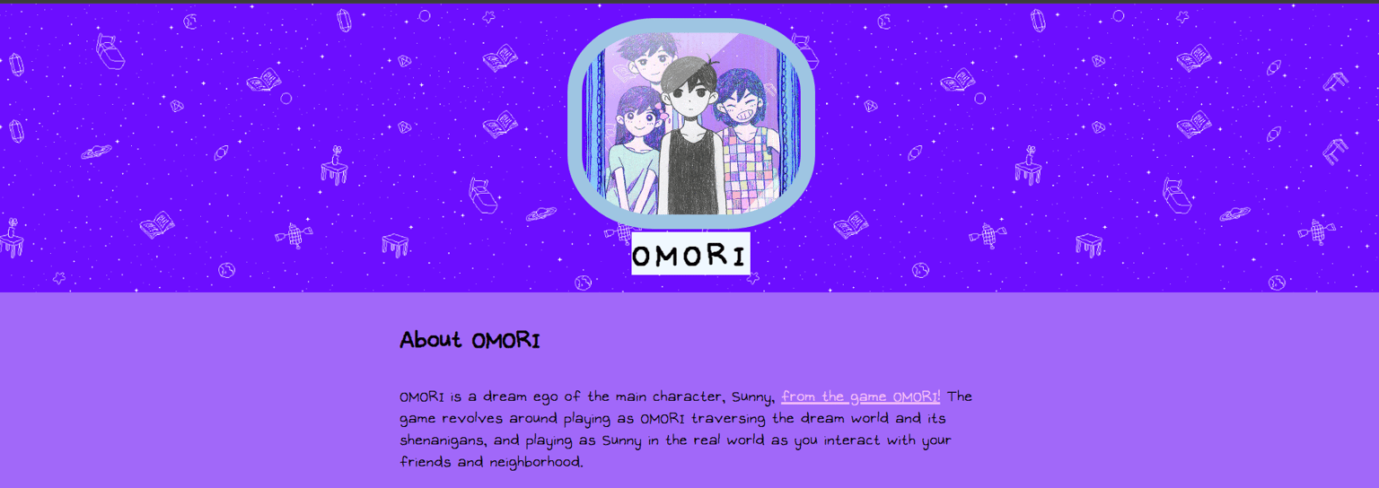OMORI Site - image 1 - student project