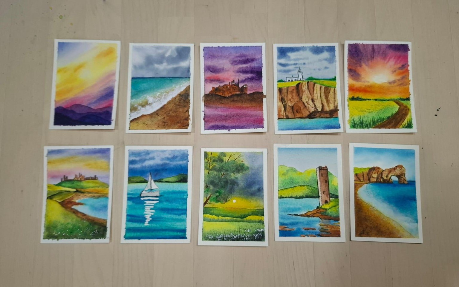 Watercolor Landscapes - image 1 - student project