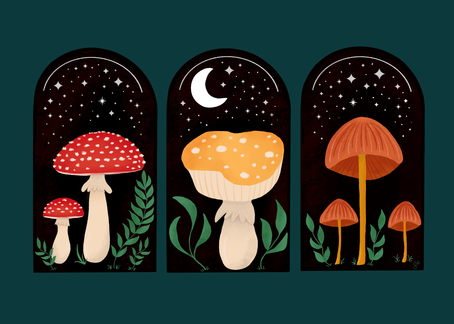 Midnight Mushrooms - image 1 - student project