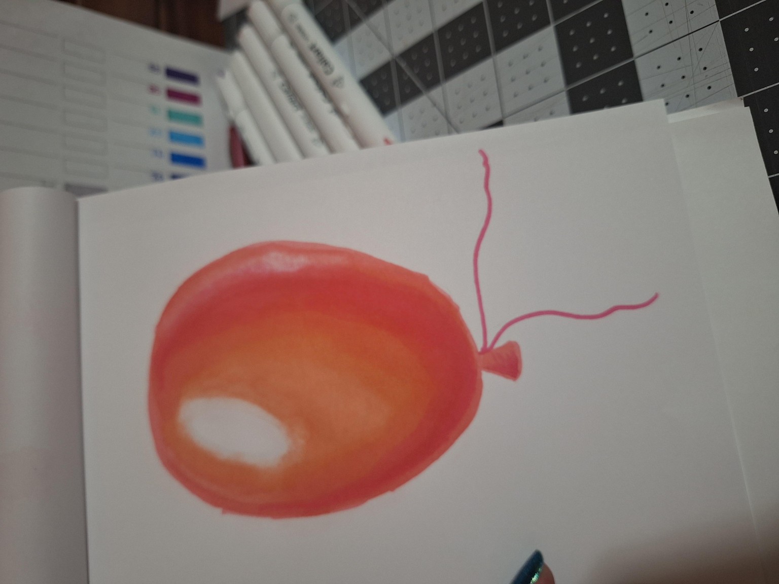 Gradients and pink balloon - image 2 - student project