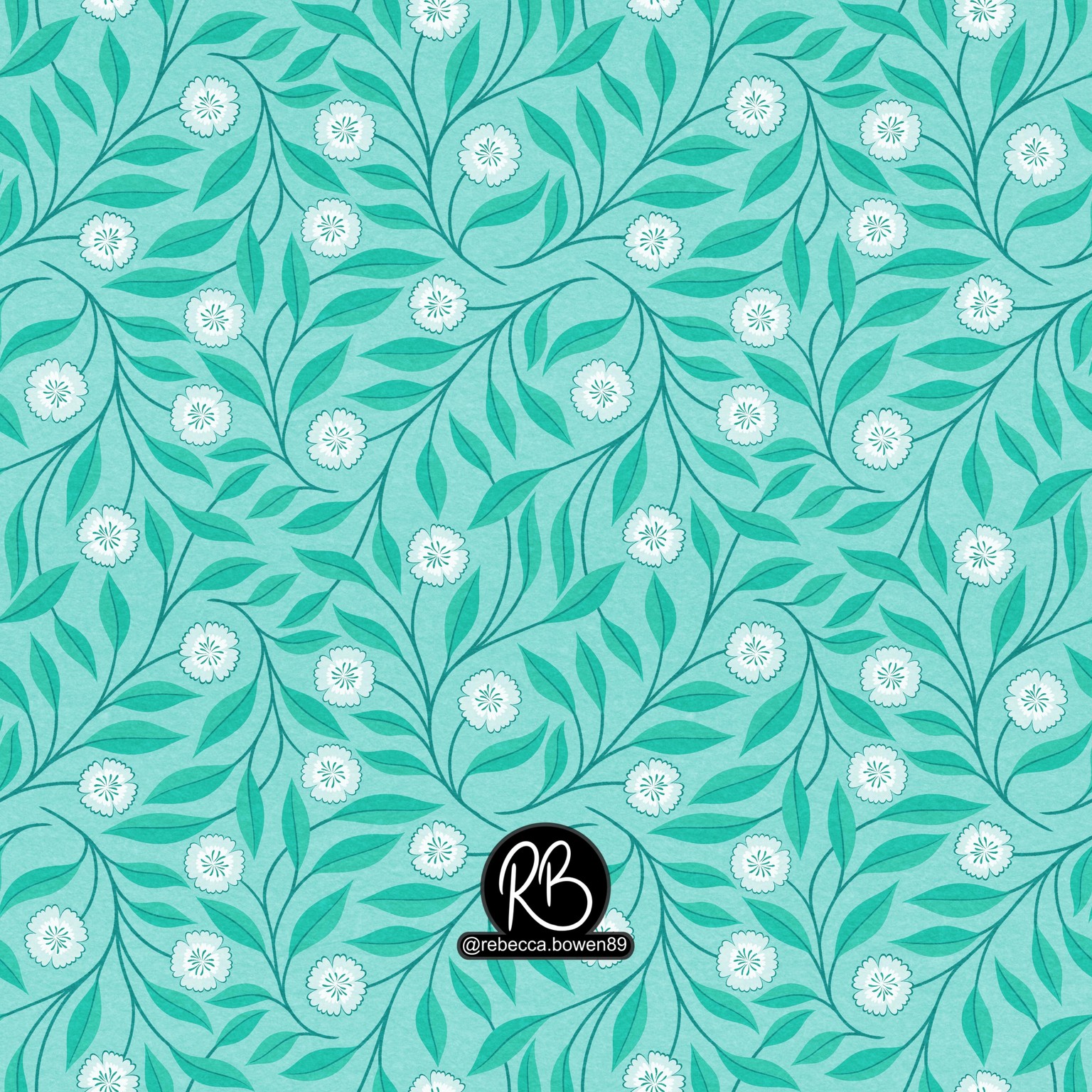 Trailing Floral Pattern - Using a circle shape - image 2 - student project