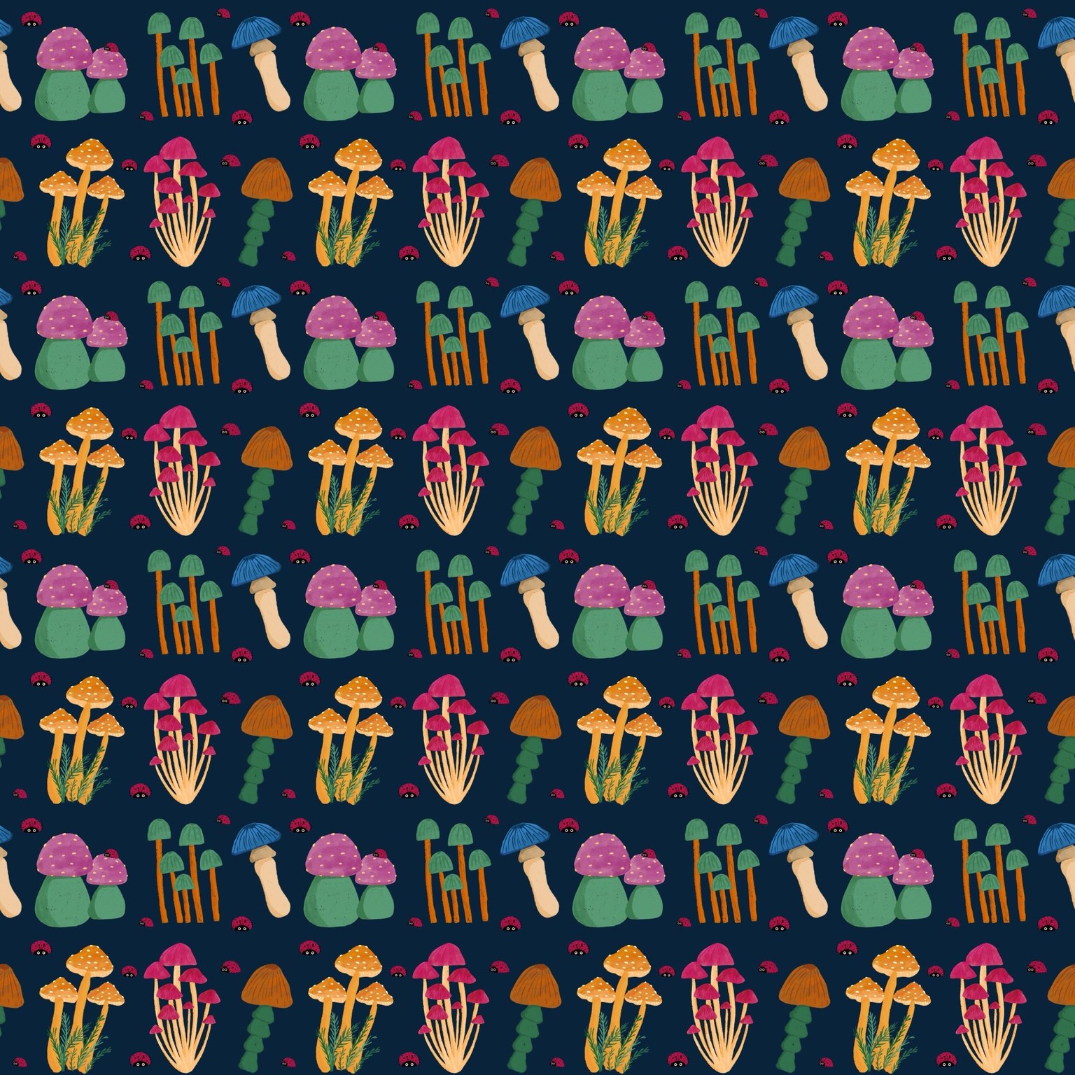 Mushroom pattern - image 2 - student project