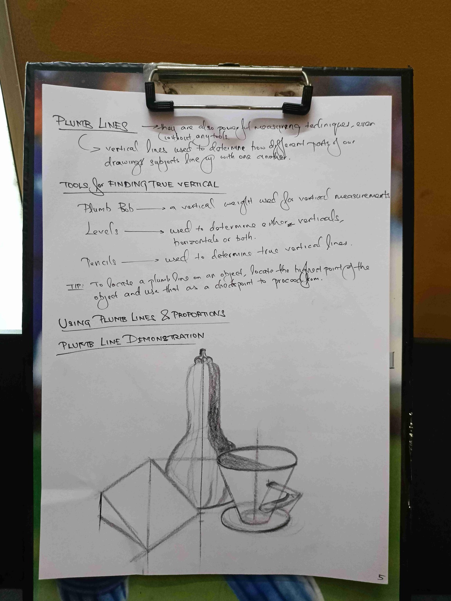Measuring & Proportion Project - My Drawings From The Class - image 10 - student project