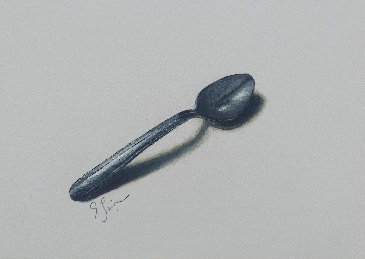Spoon in Casein - image 1 - student project