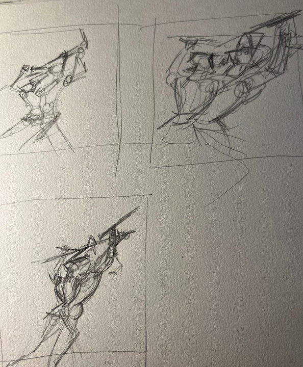 Thumbnails and charcter scribbles - image 3 - student project