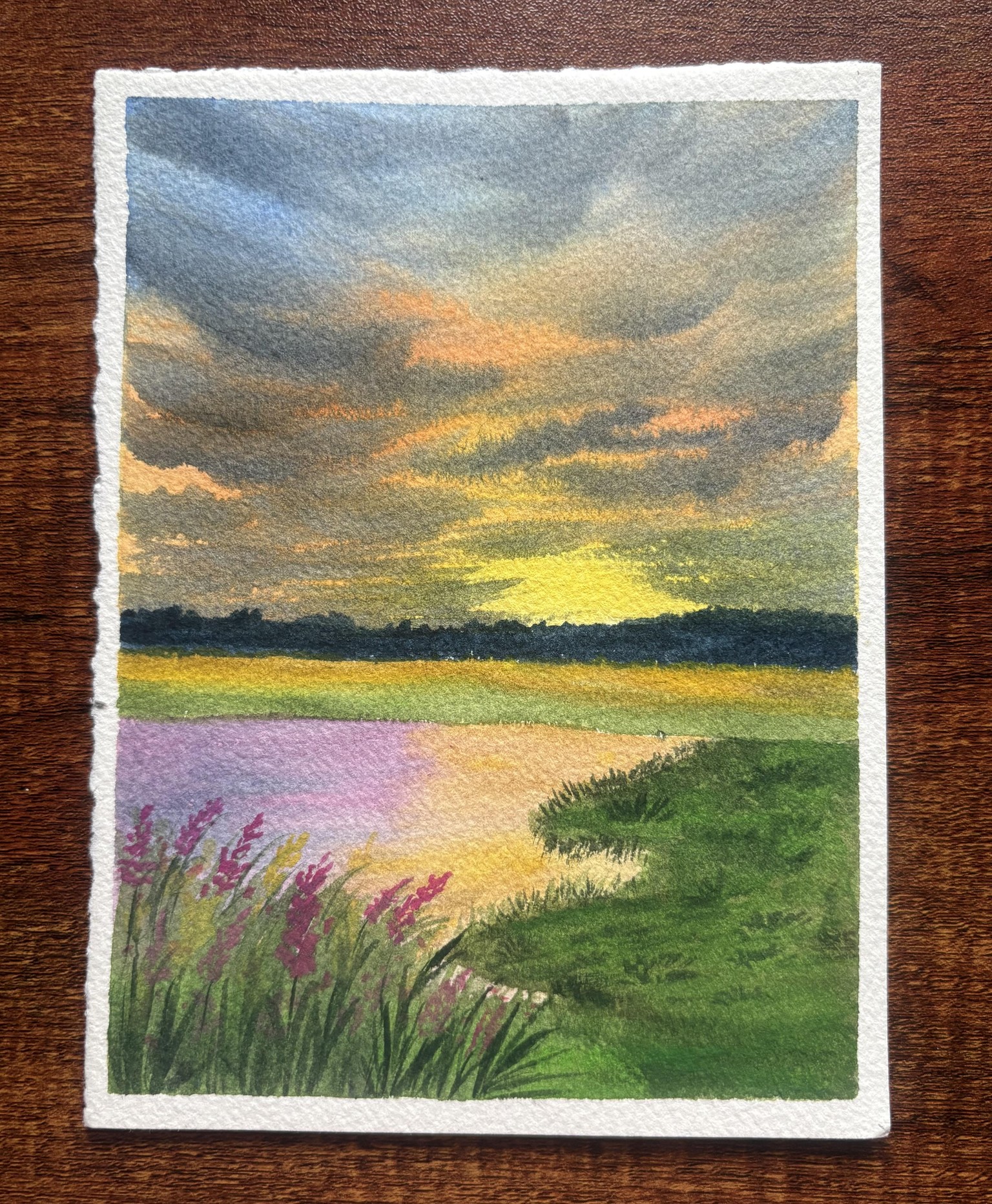 Loose & Expressive spring watercolour landscapes - image 2 - student project