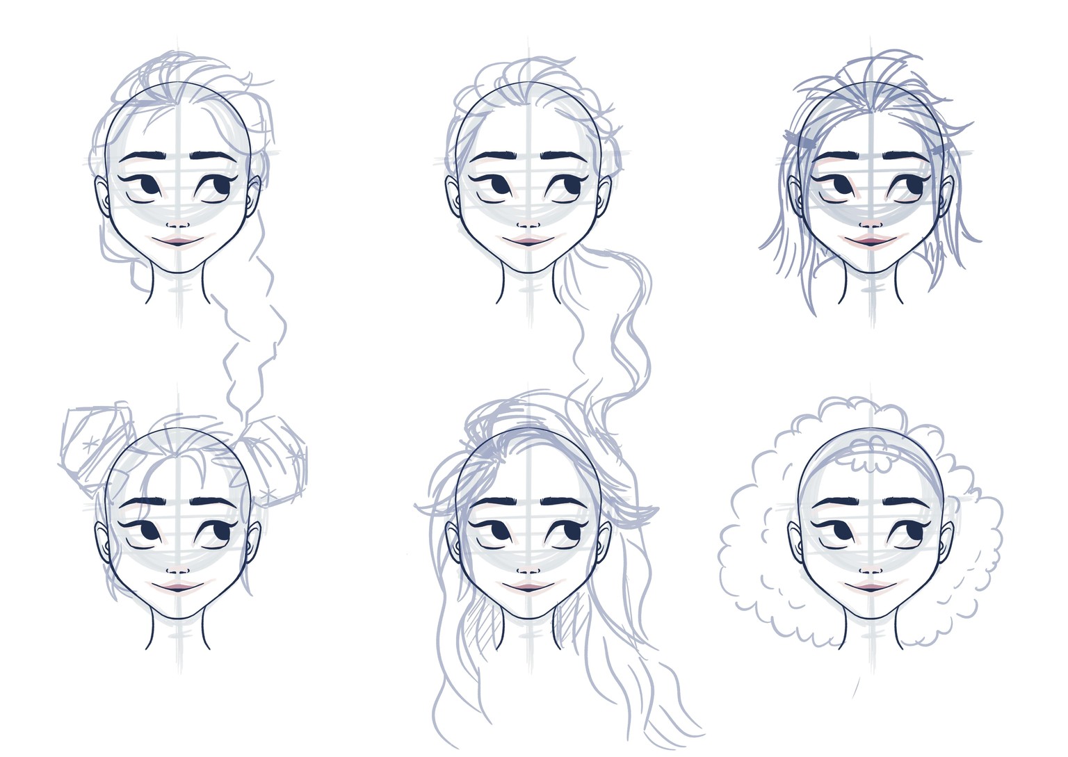 Short-haired Elsa Portrait - image 4 - student project
