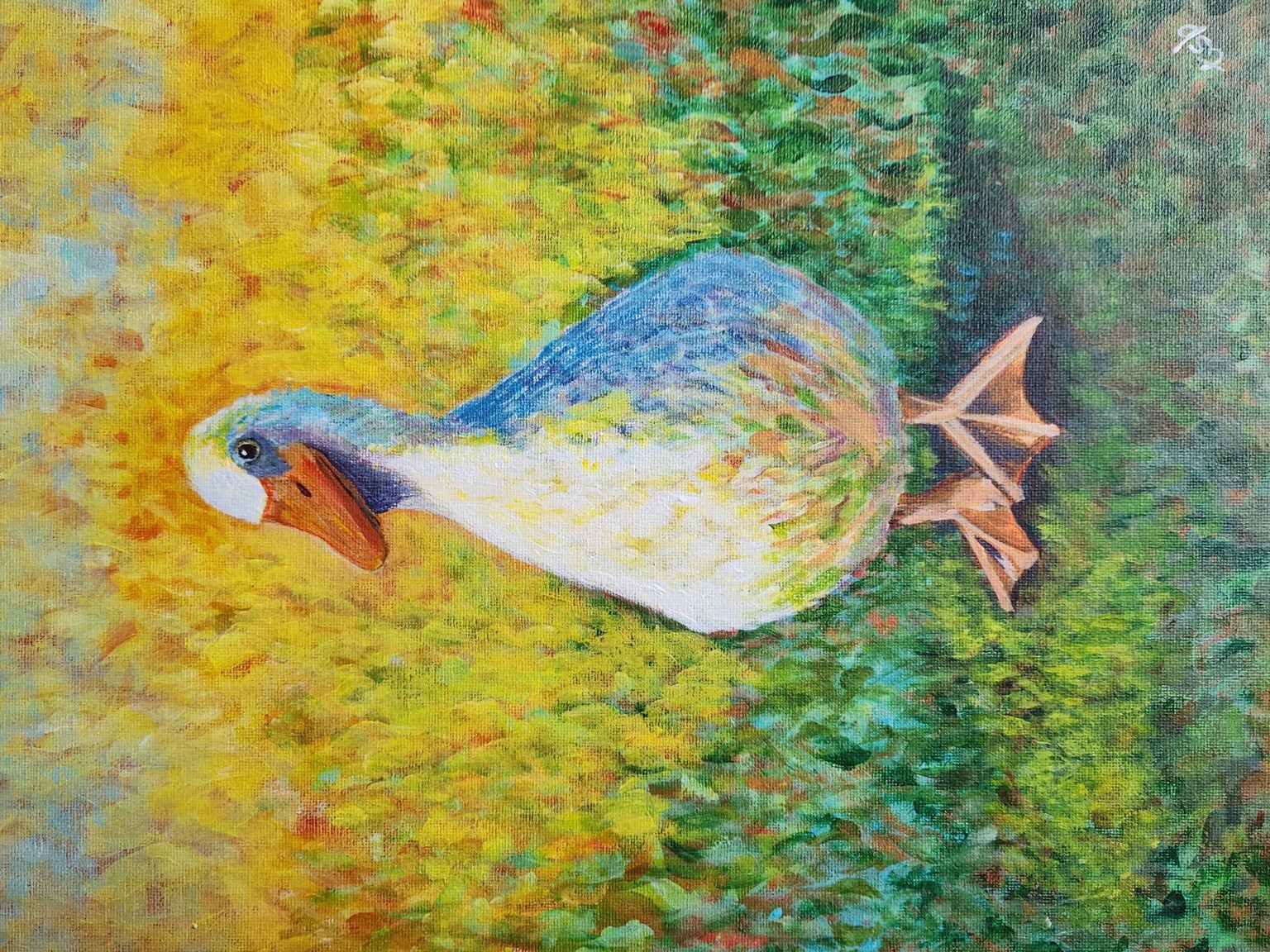 Donald, my 2nd acrylic - image 1 - student project