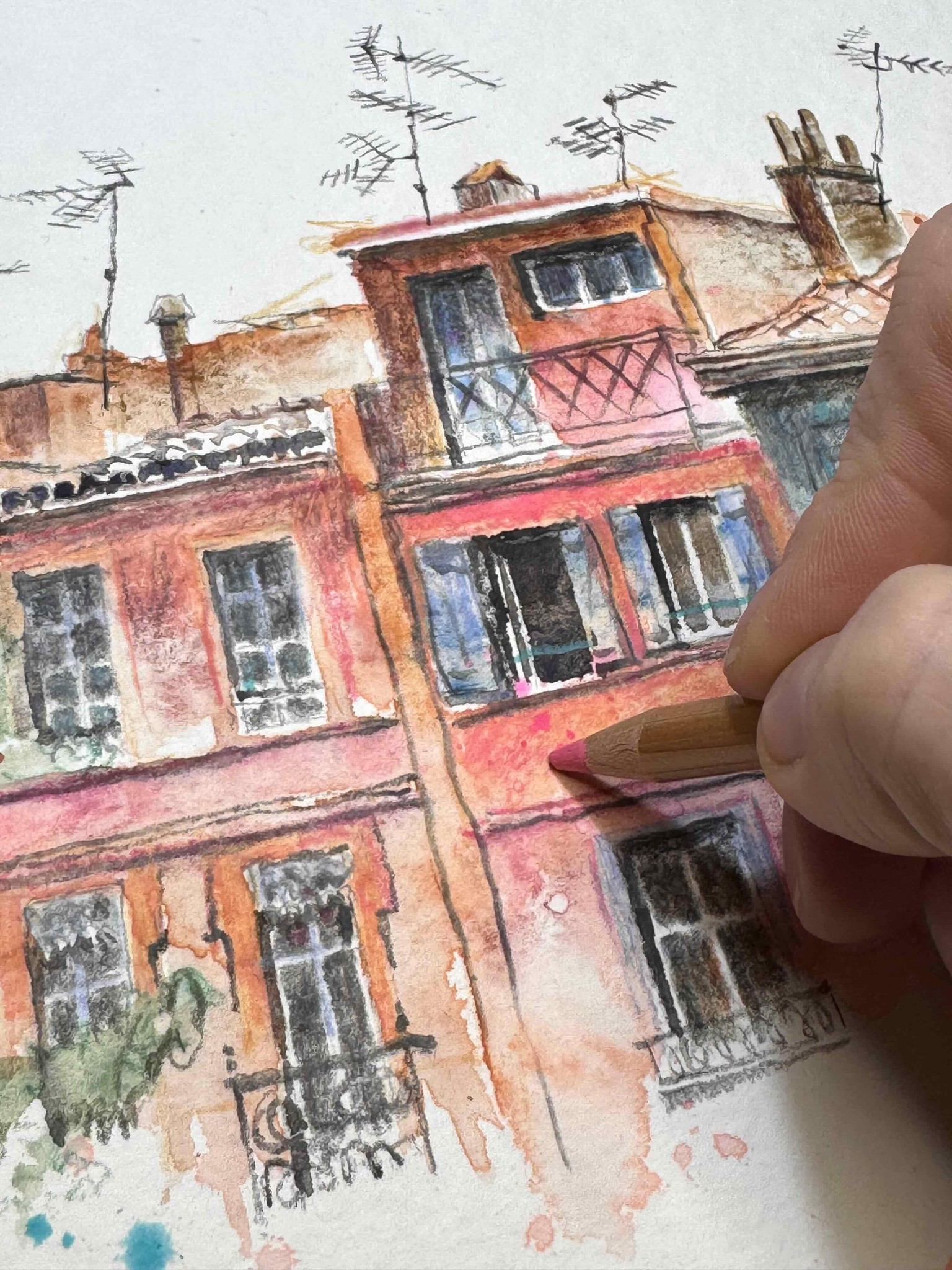 Colorful houses in Toulouse - image 2 - student project