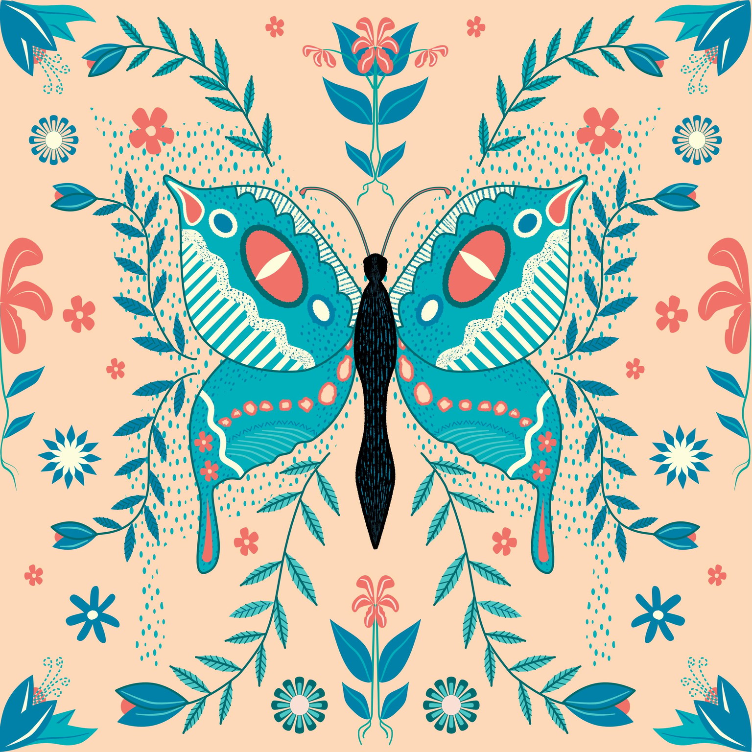 AD 19 No artboard project butterfly tile - image 2 - student project