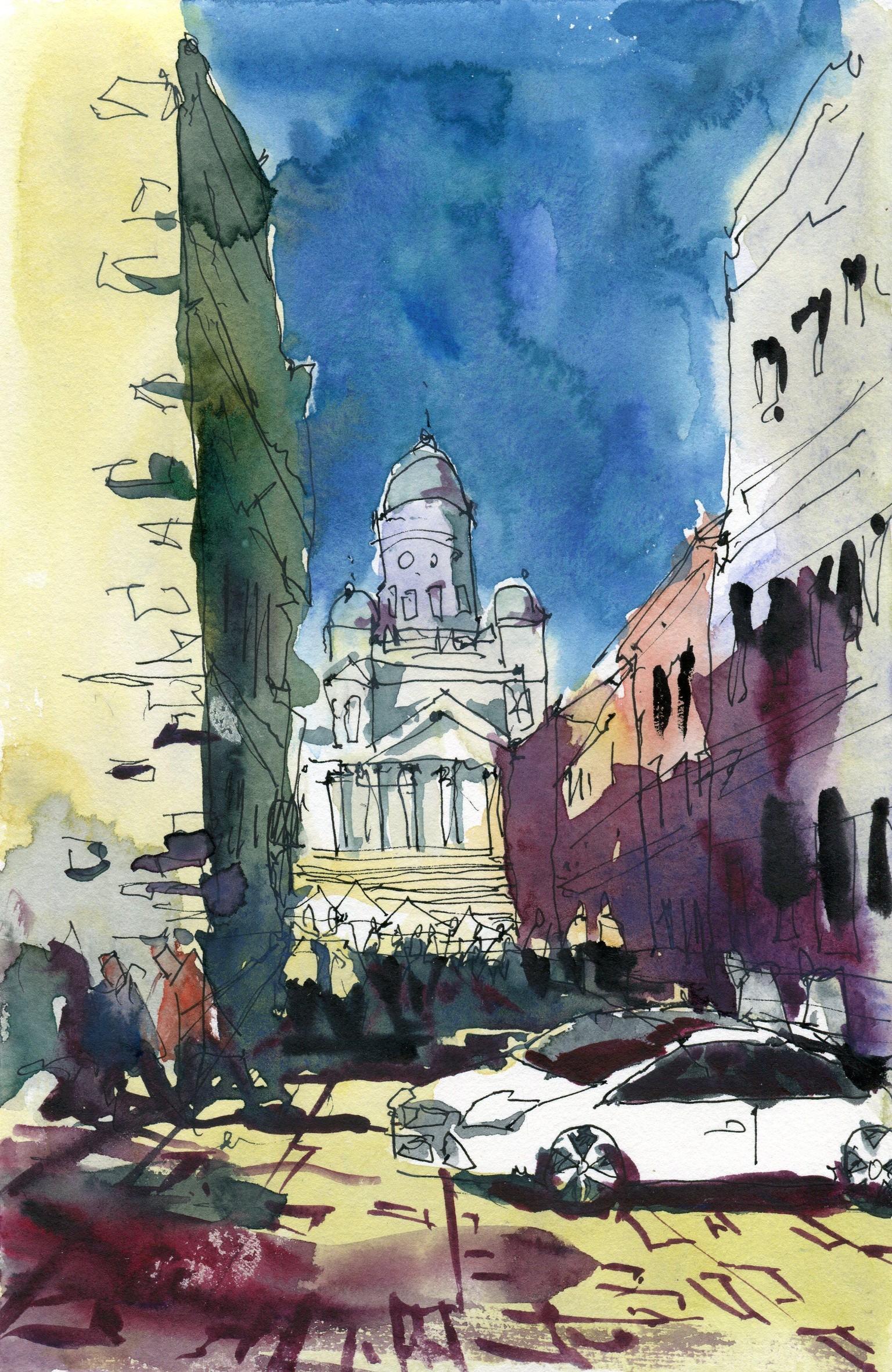 I drew and painted these Nordic scenes in under an hour! - image 1 - student project