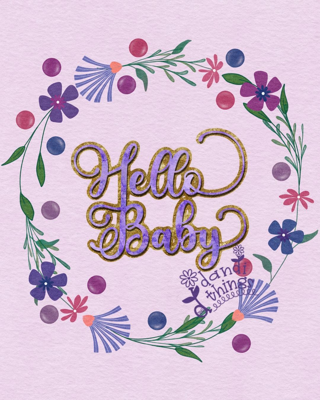 Hello Baby Wreath - image 1 - student project