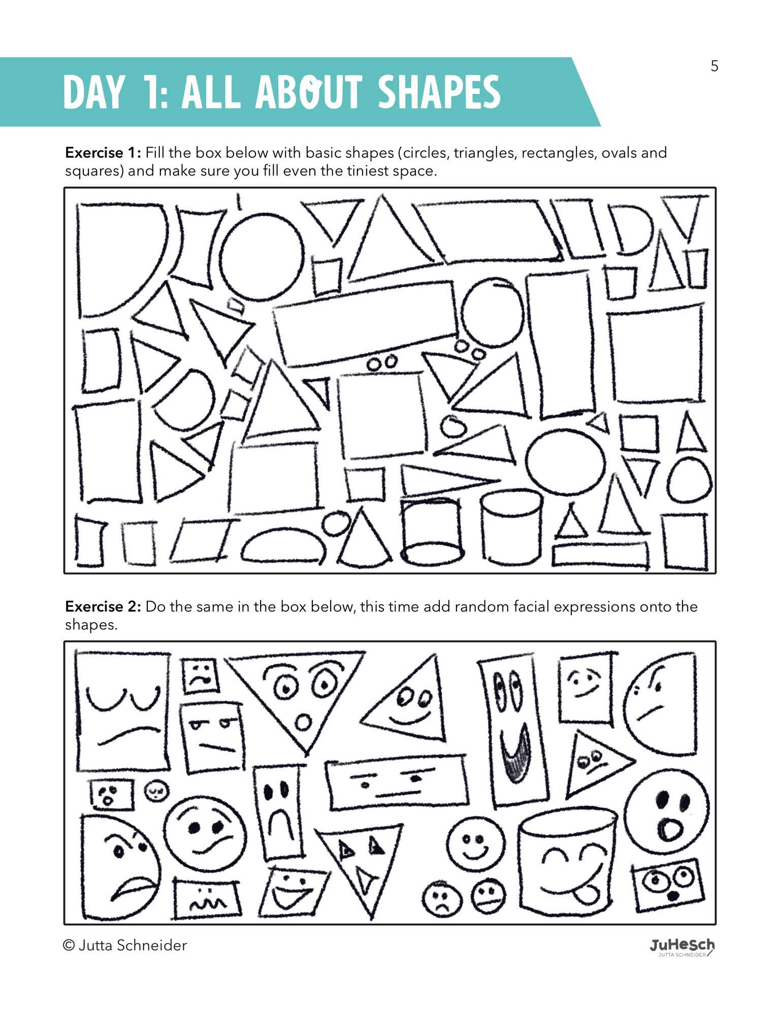 Day 1 Shapes and faces - image 1 - student project