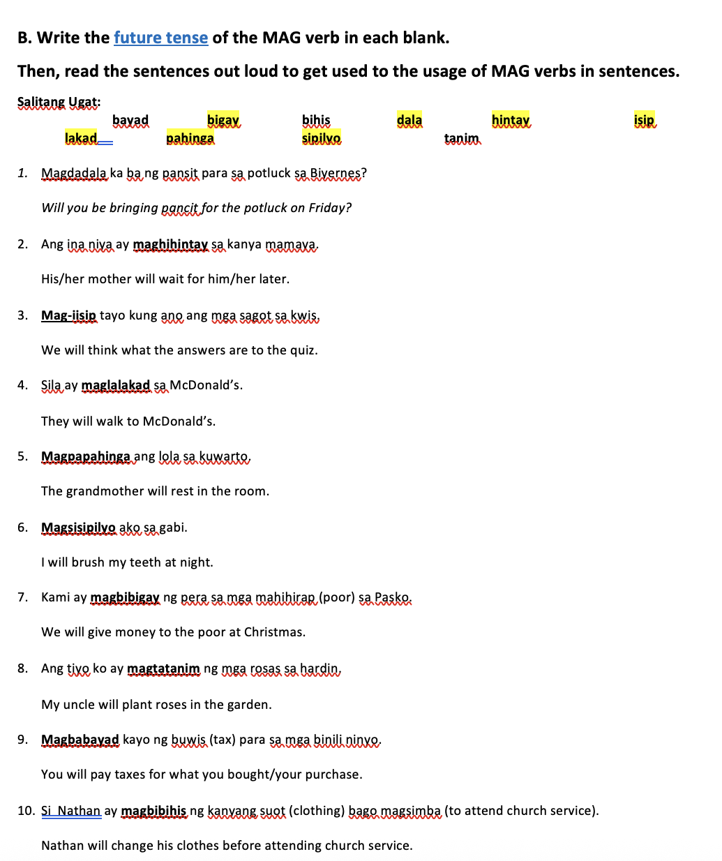 Filipino: Nouns, Adjectives, and Verbs - image 24 - student project