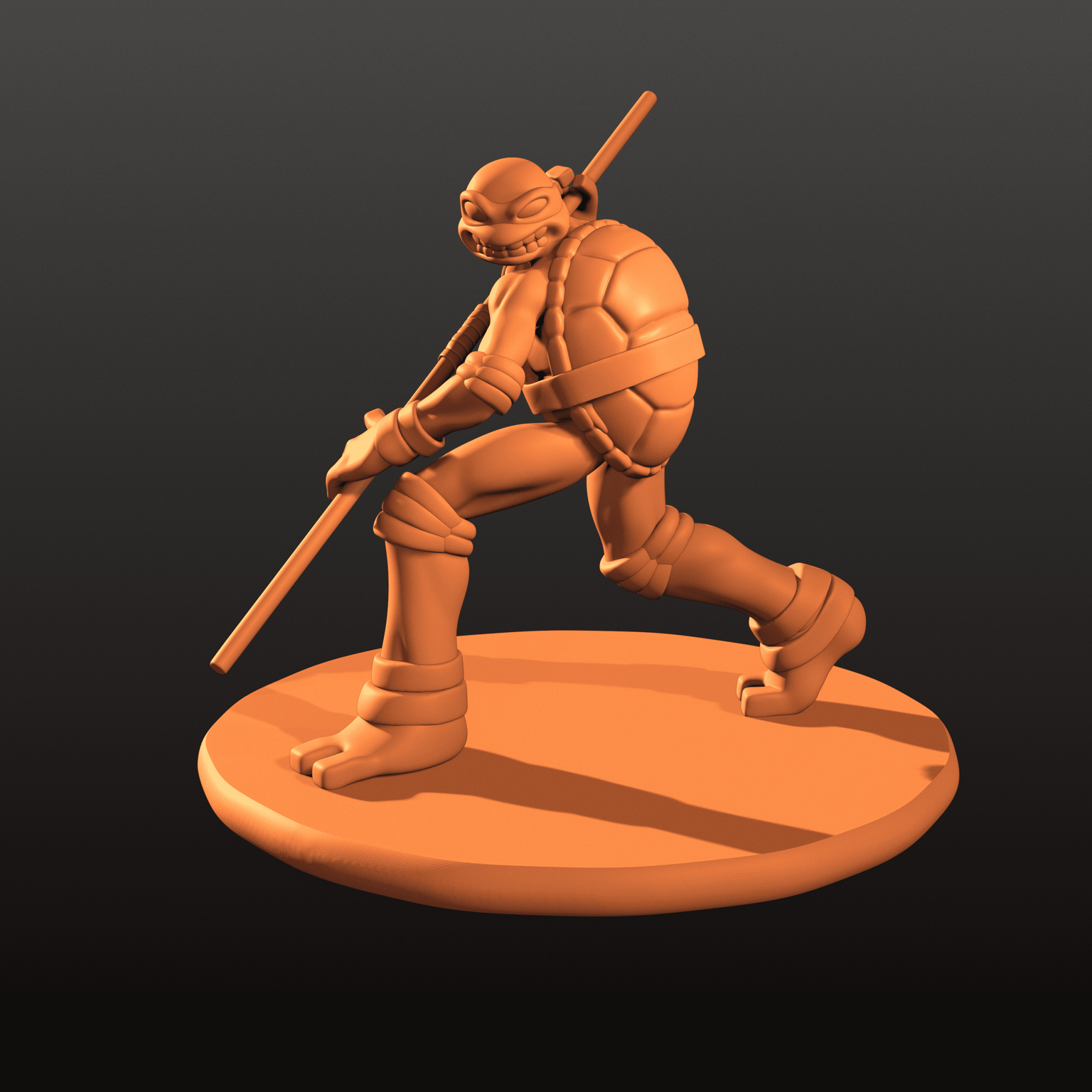 #1 Donatello! (The neck is merged with the head, but anyway, ill make it again someday) - image 1 - student project