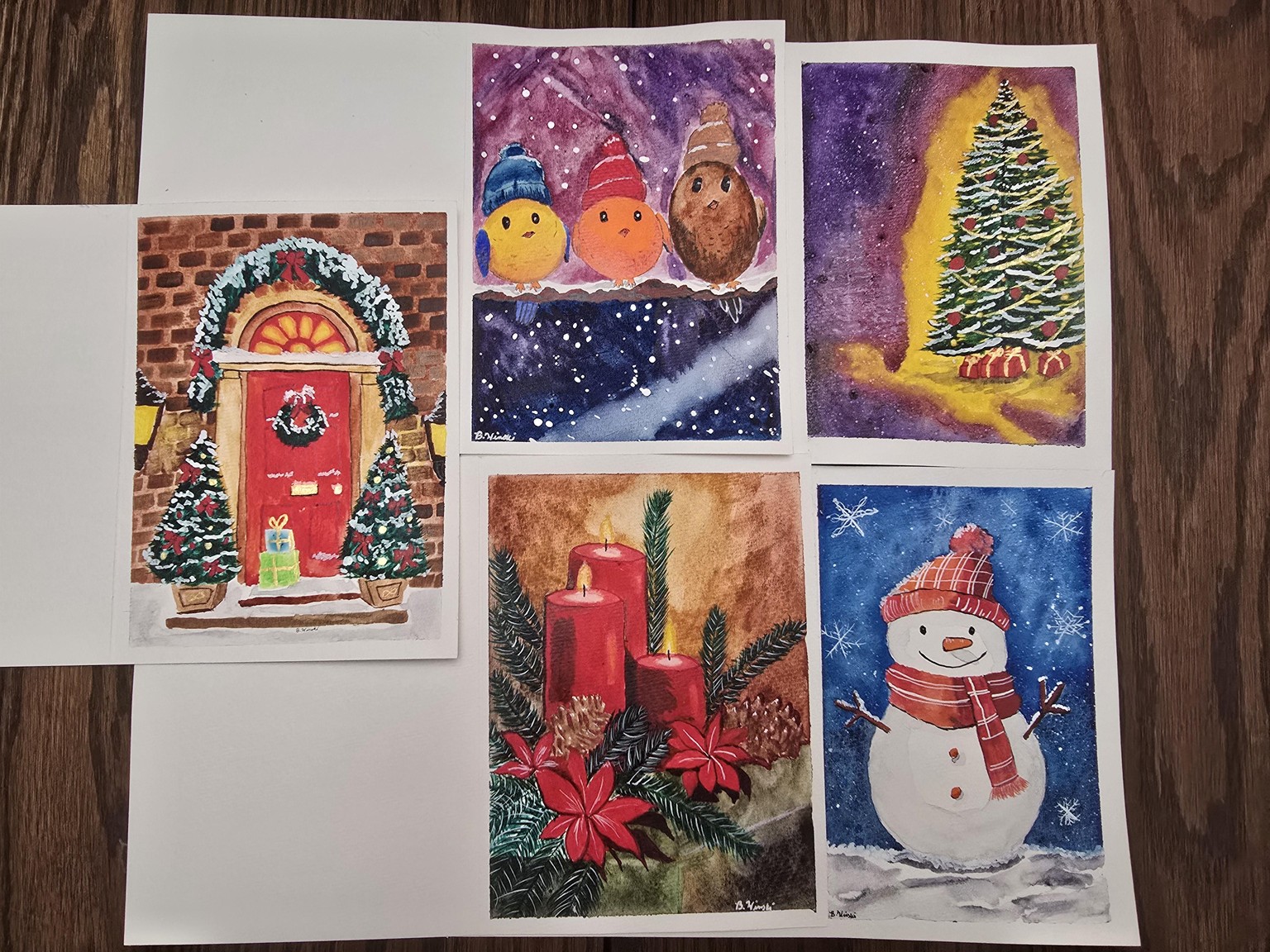 5 colorful cards - image 1 - student project