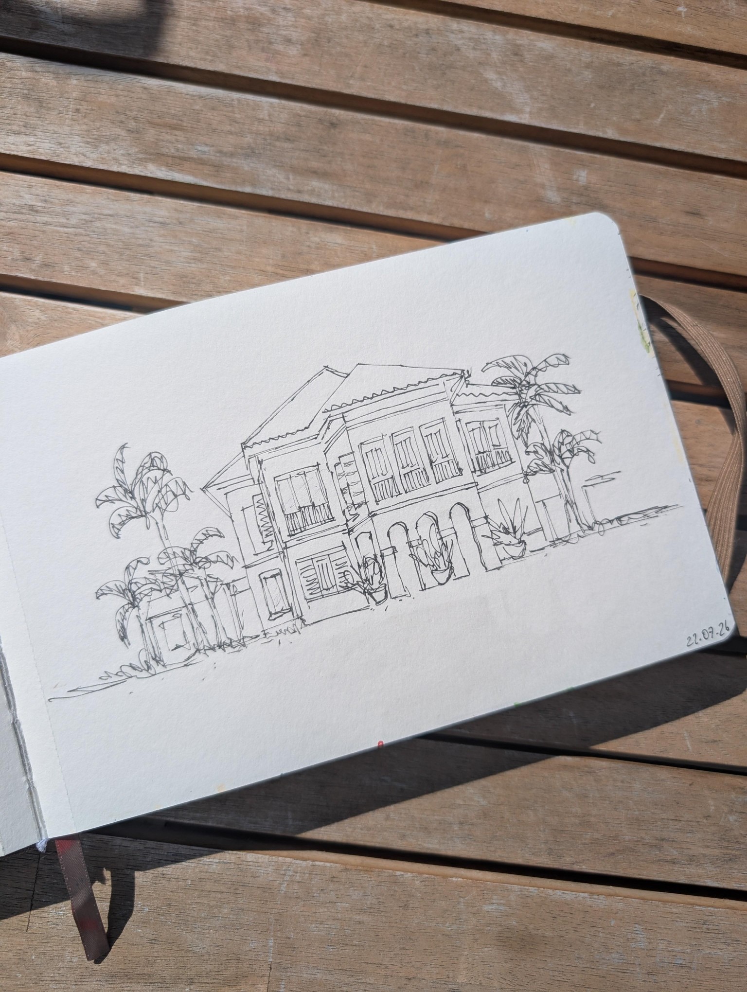Urban sketching Singapore scenes - image 4 - student project