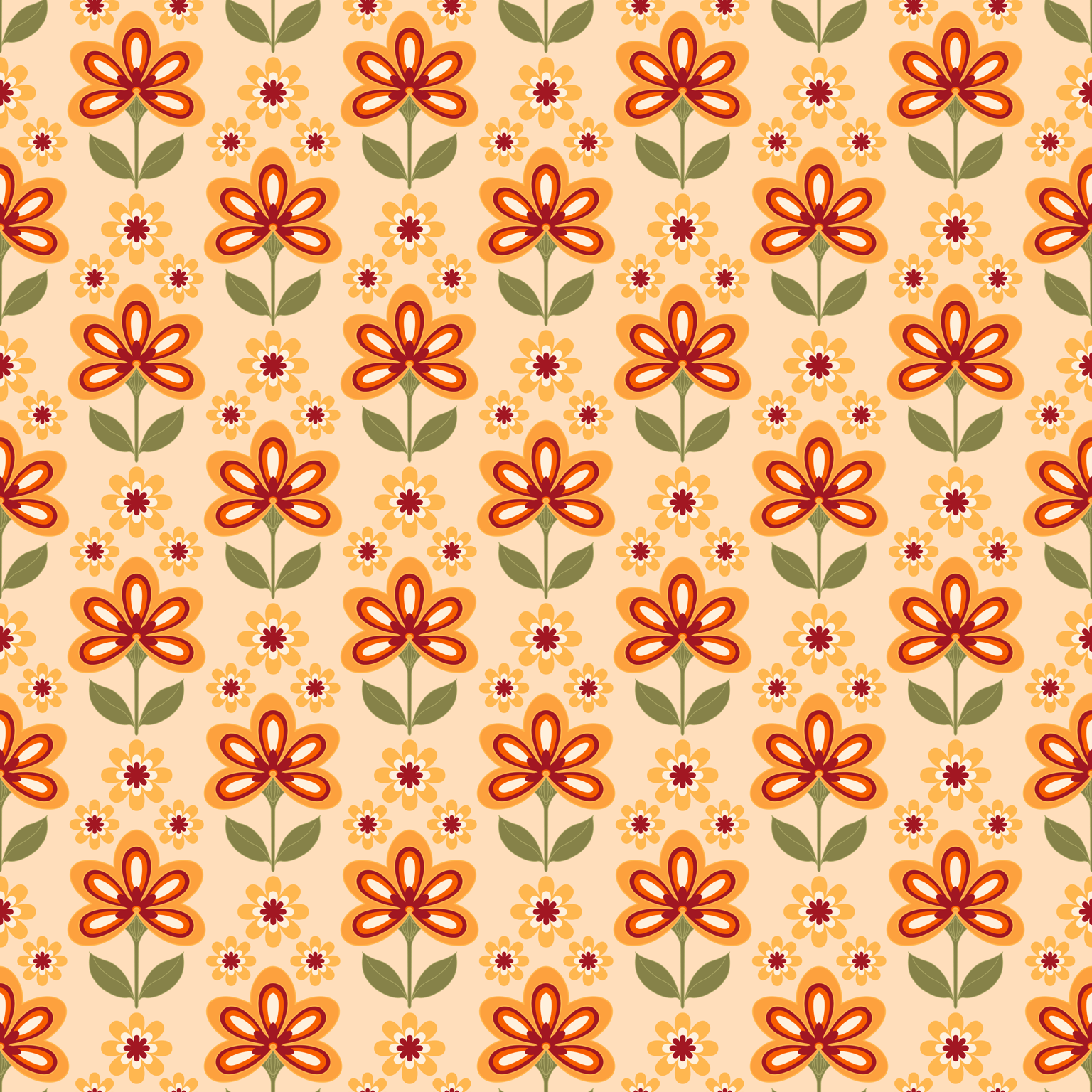 Retro pattern - image 1 - student project