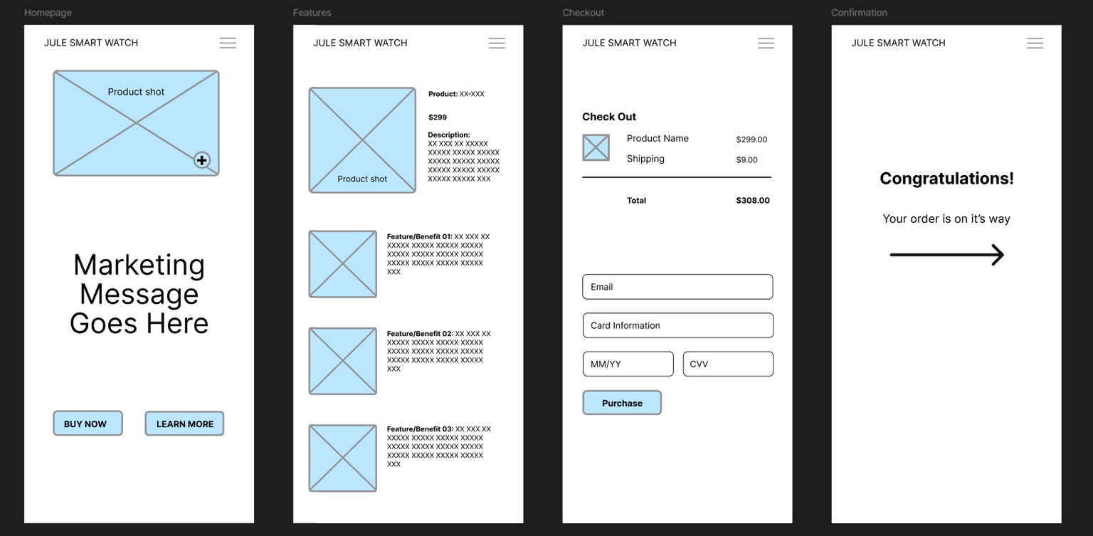 Class project 02 - Wireframe - image 1 - student project
