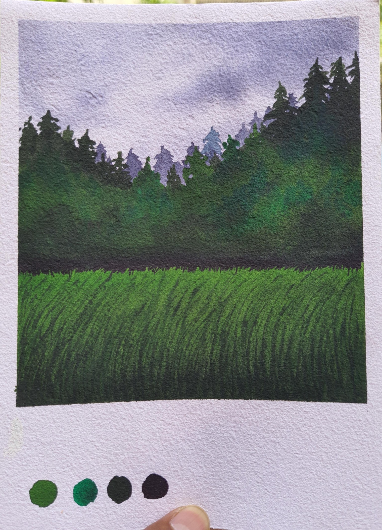 30 Days of Mini Watercolor Landscapes. .. !!! - image 14 - student project