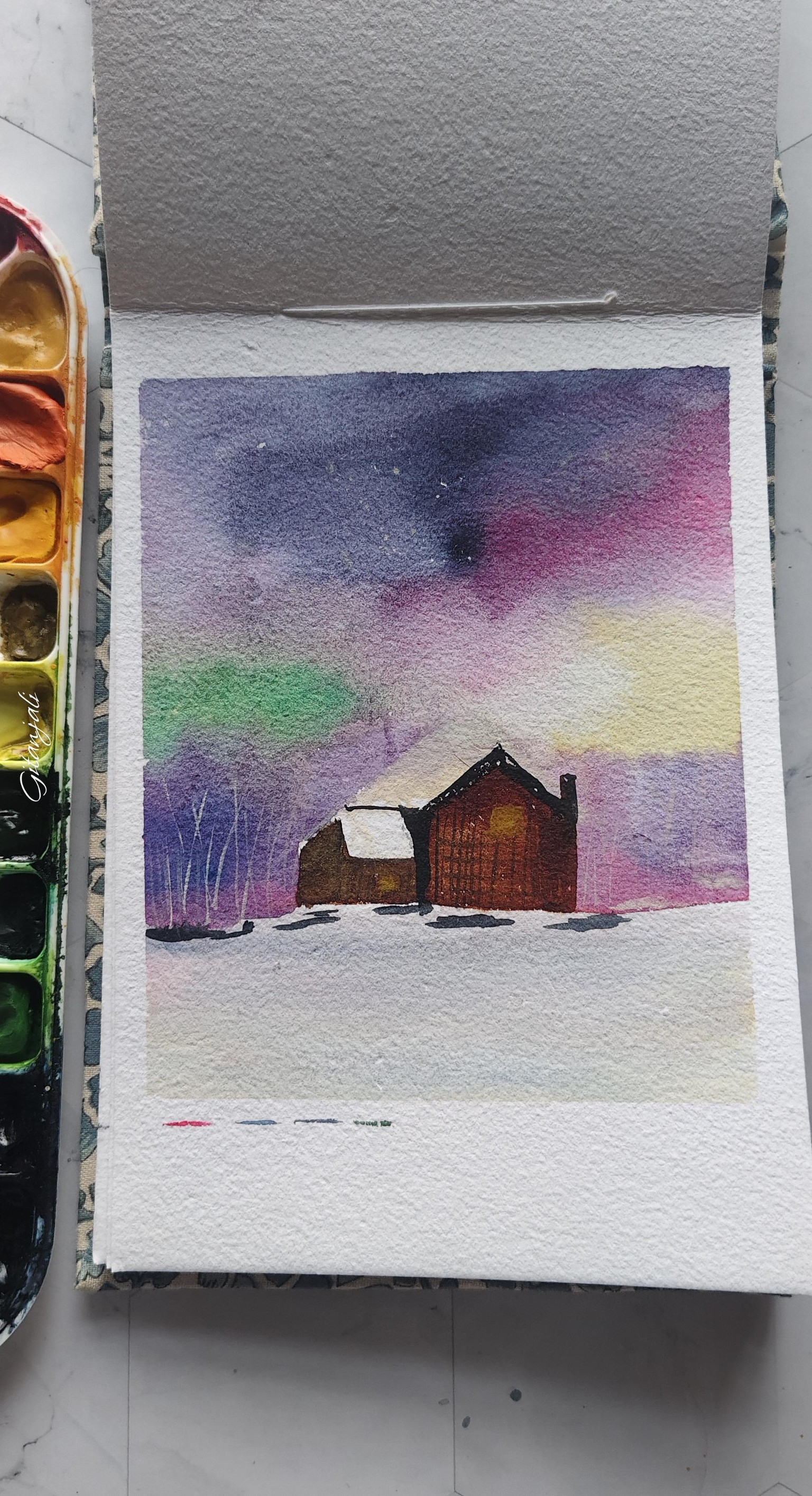 Snowy winter land - image 3 - student project