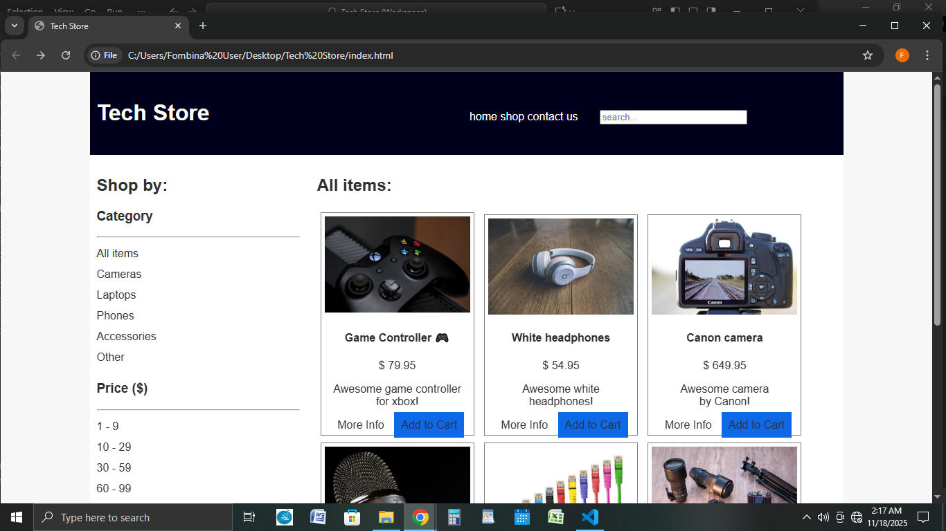 Tech Store. - image 6 - student project