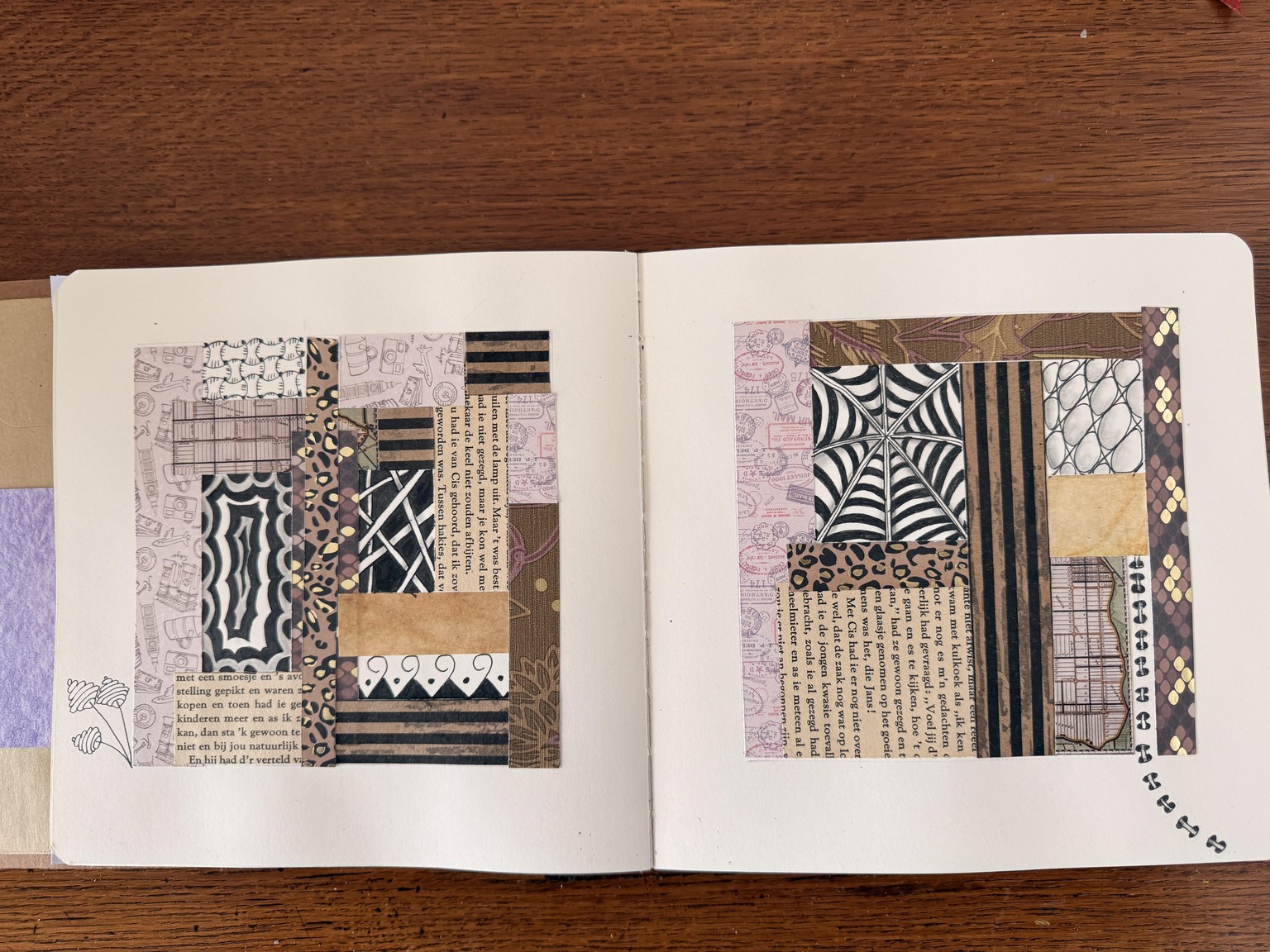 Day 1 - 5 Collage sketchbook challenge - image 2 - student project