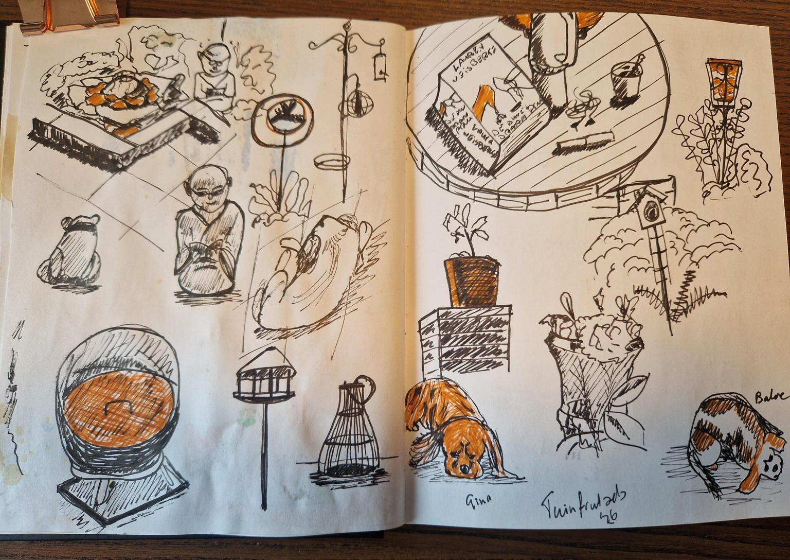 Doodlesketching garden scenes - image 1 - student project