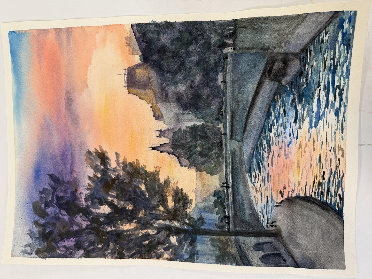 Sunset reflection - image 1 - student project