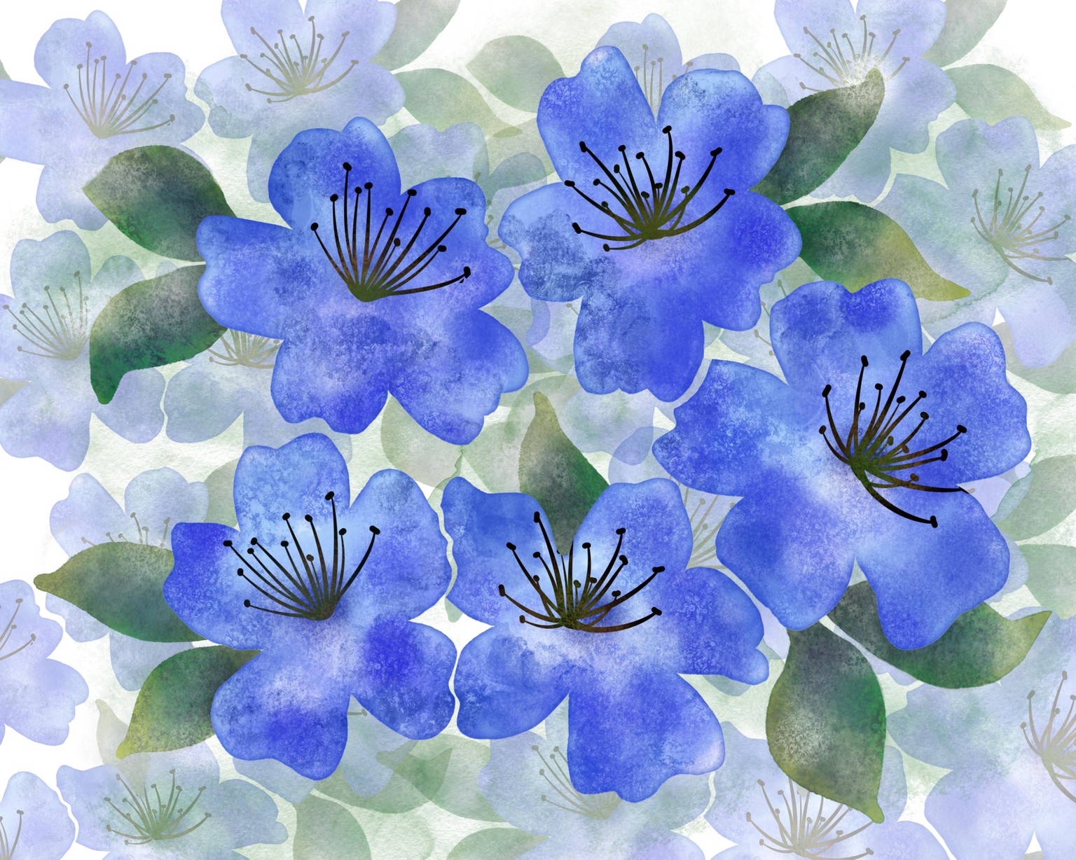 Procreate Watercolor Florals - image 1 - student project